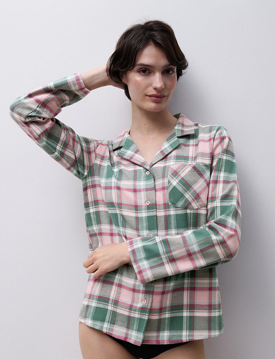Femilet - Heat T-shirt long sleeves - langärmlige hemden - blue surf checks - 0