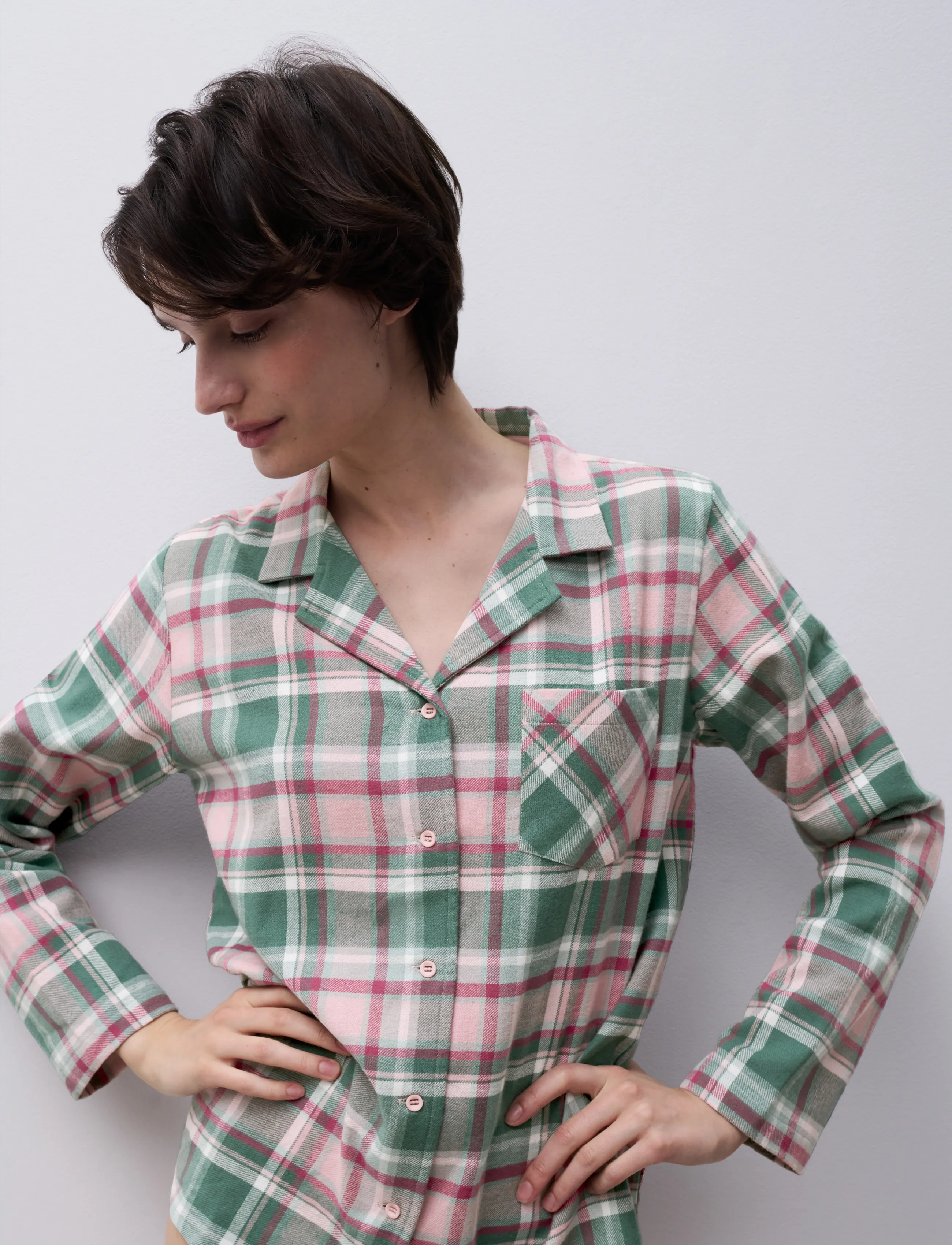 Femilet - Heat T-shirt long sleeves - long-sleeved shirts - blue surf checks - 3