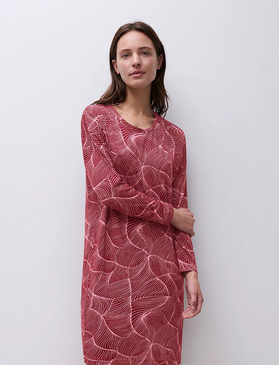 Femilet - Yara Bigshirt Long sleeves - t-shirtkjoler - zephyr dune - 0