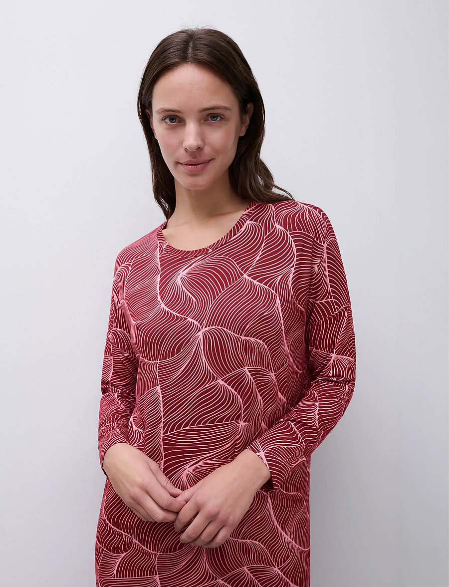 Femilet - Yara Bigshirt Long sleeves - t-shirtkjoler - zephyr dune - 3