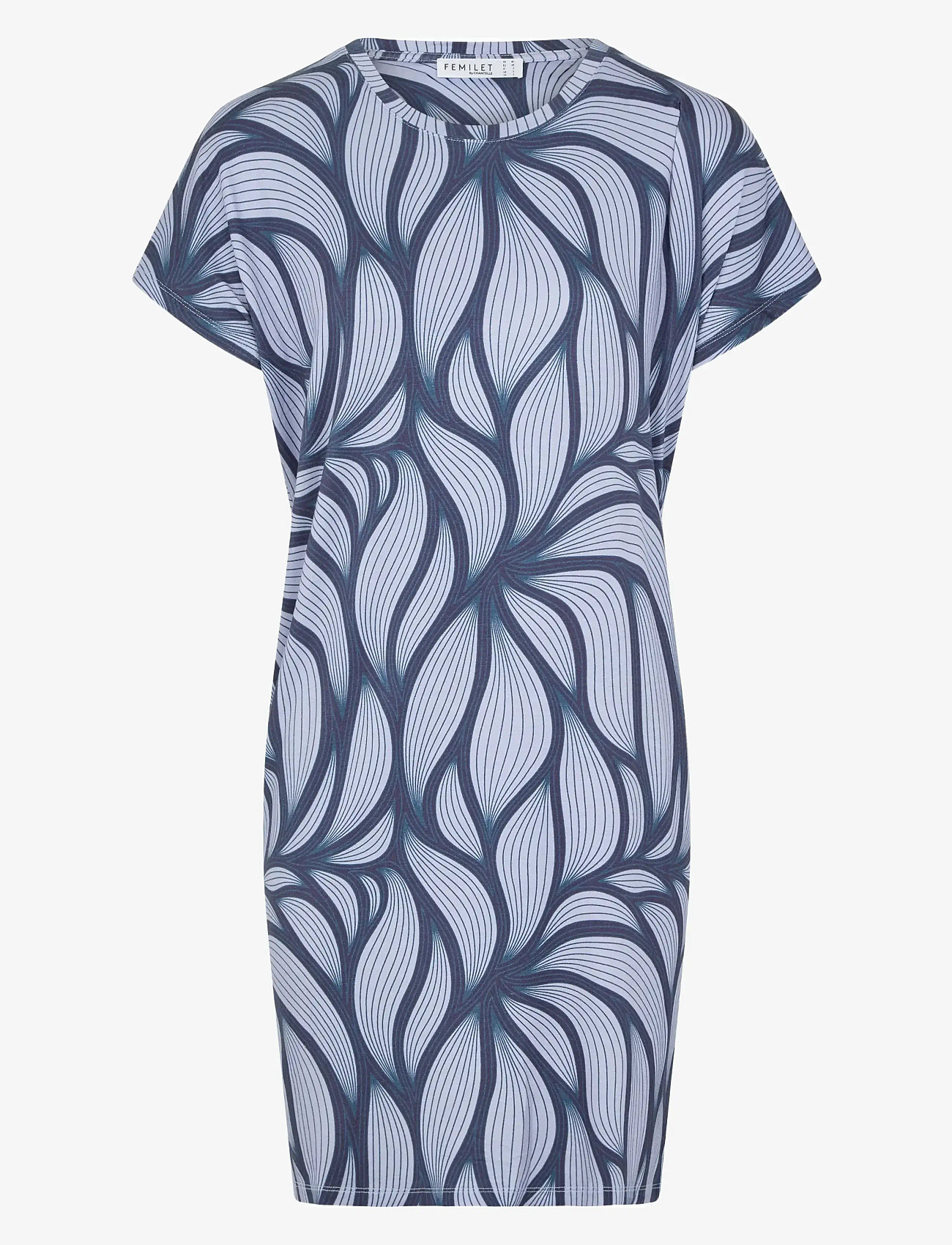 Femilet - Yara Big shirt long sleeves - Öösärgid - blue petal - 1