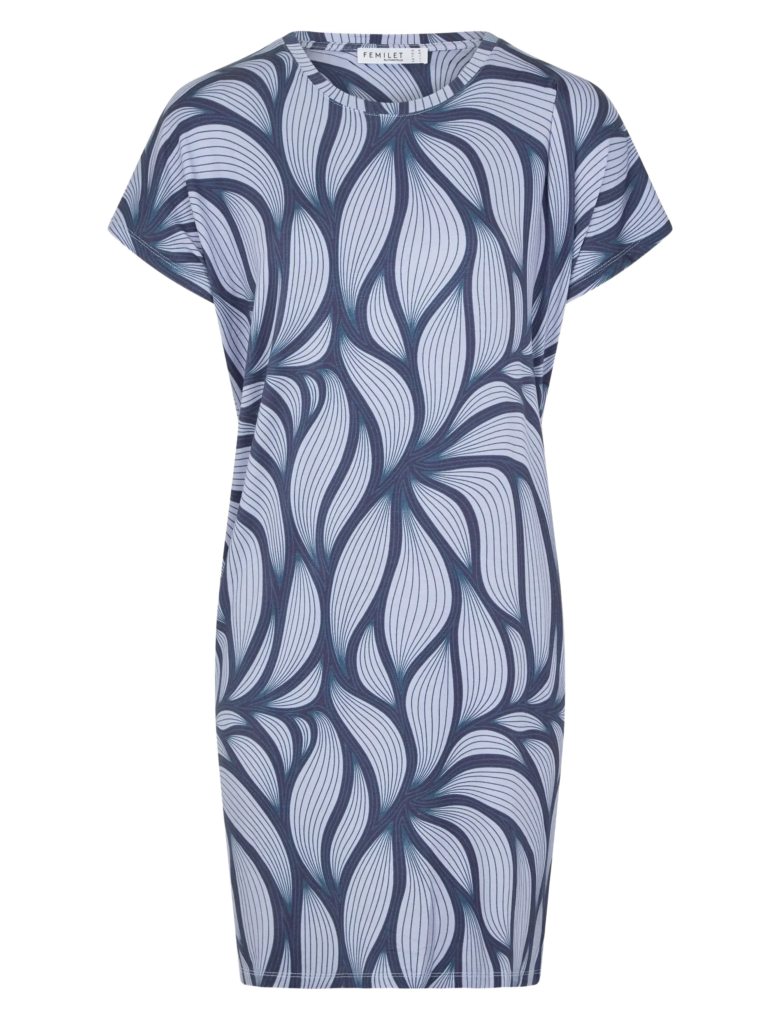 Femilet Yara Big shirt long sleeves - Natkjoler - BLUE PETAL / blue