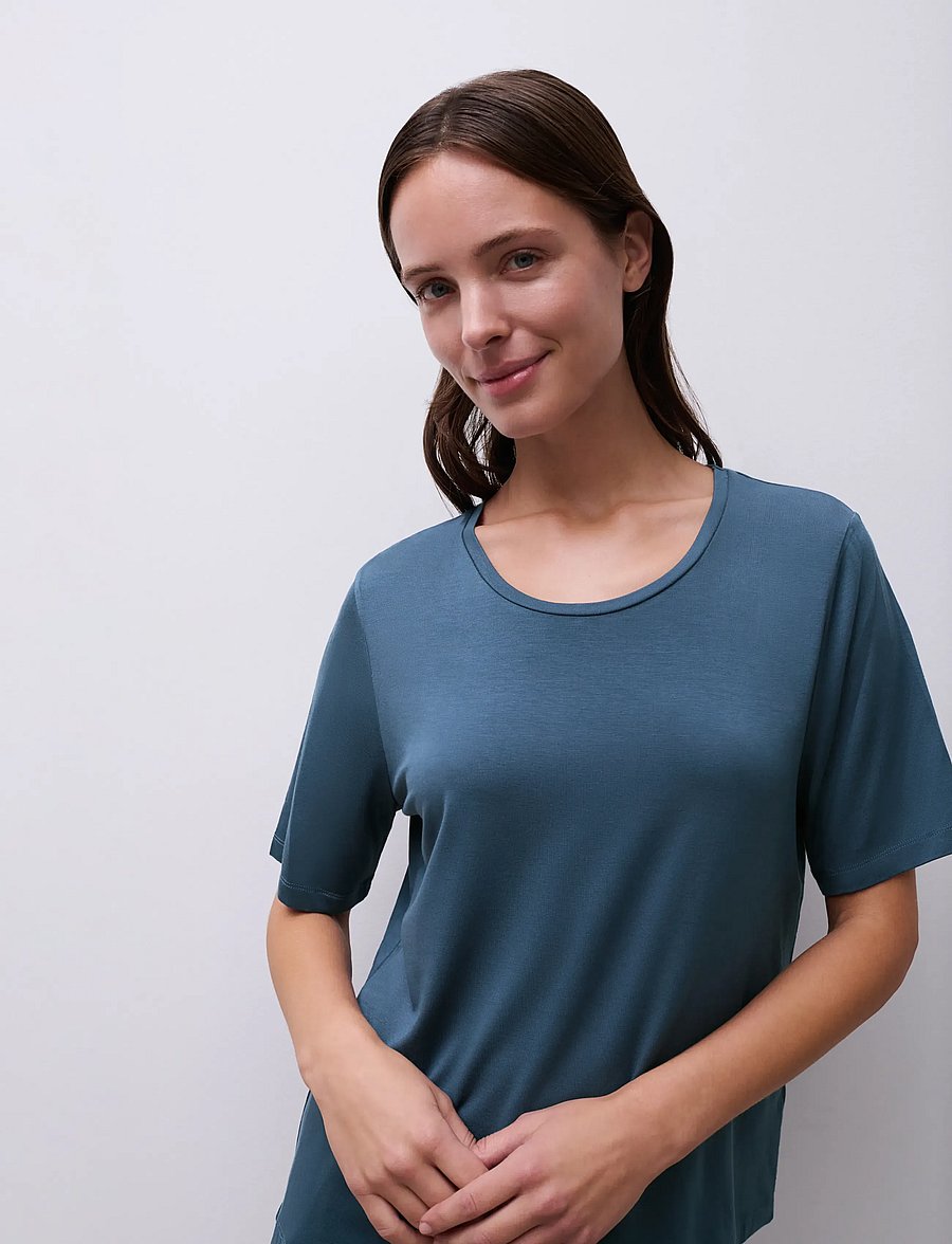 Femilet - Yara T-shirt short sleeves - t-shirts - dark denim - 2