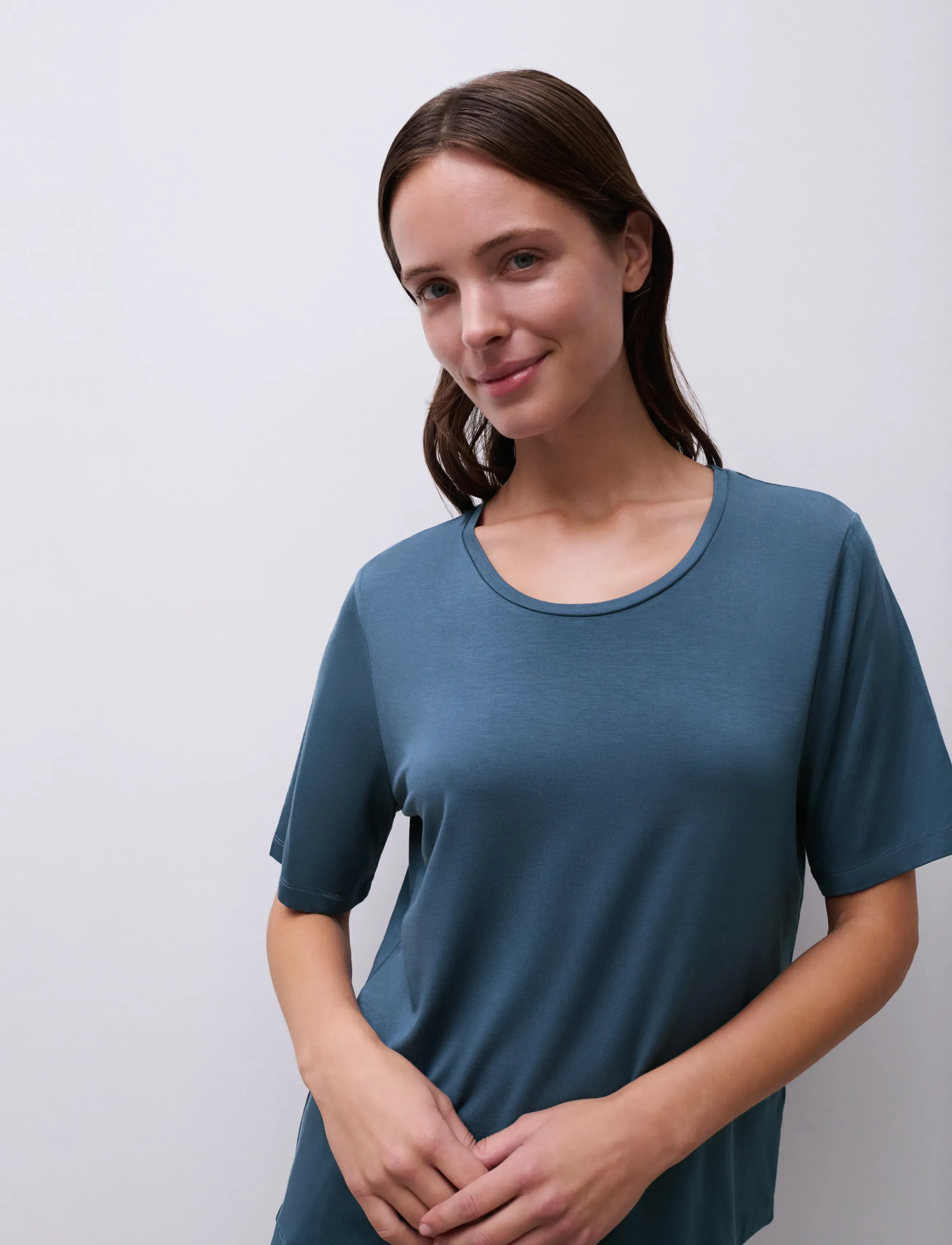 Femilet - Yara T-shirt short sleeves - t-shirts - dark denim - 2