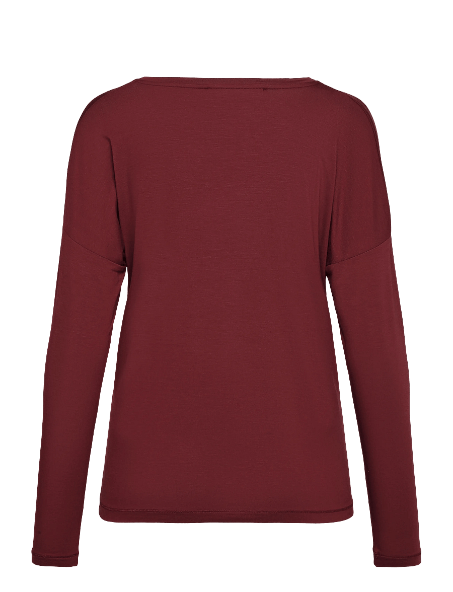 Femilet - Yara T-shirt long sleeves - langærmede toppe - chocolate truffle - 2