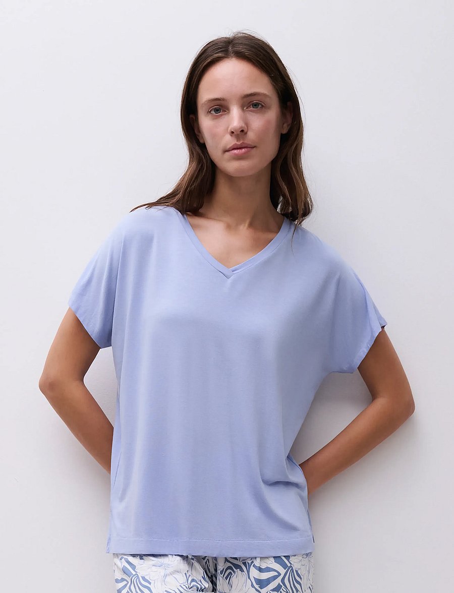 Femilet - Loraine Top SS - overdele - lilac blue - 0
