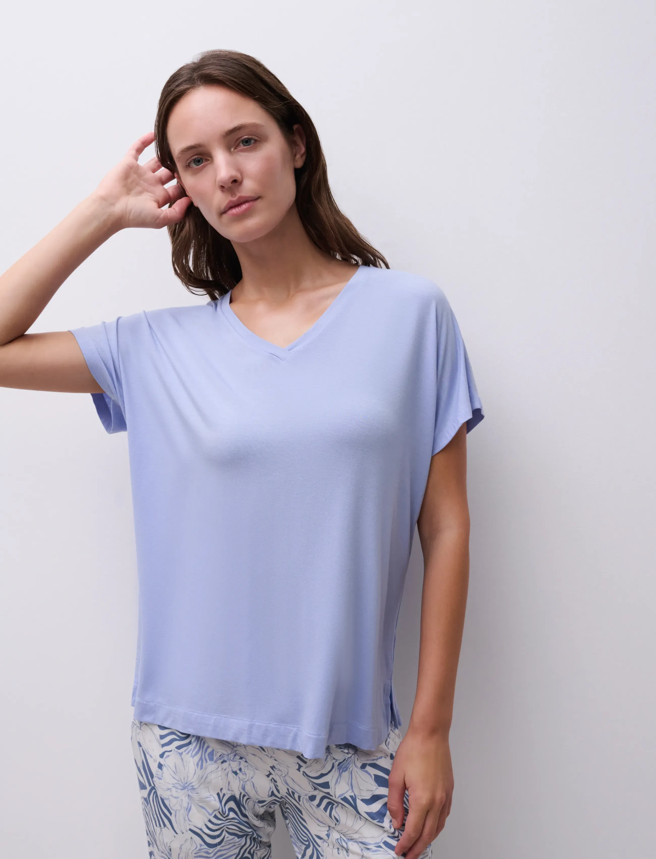 Femilet - Loraine Top SS - tops - lilac blue - 2