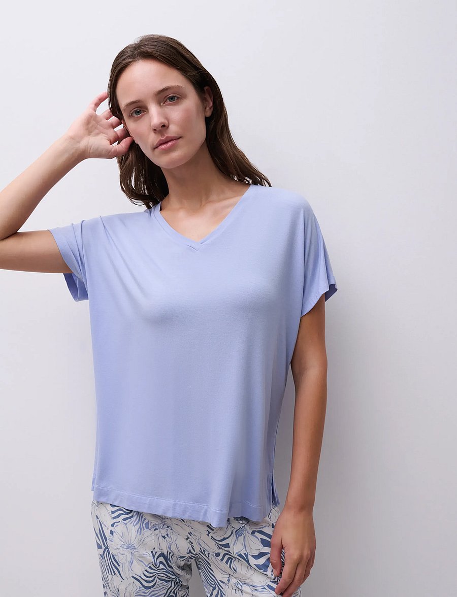 Femilet - Loraine Top SS - overdele - lilac blue - 2
