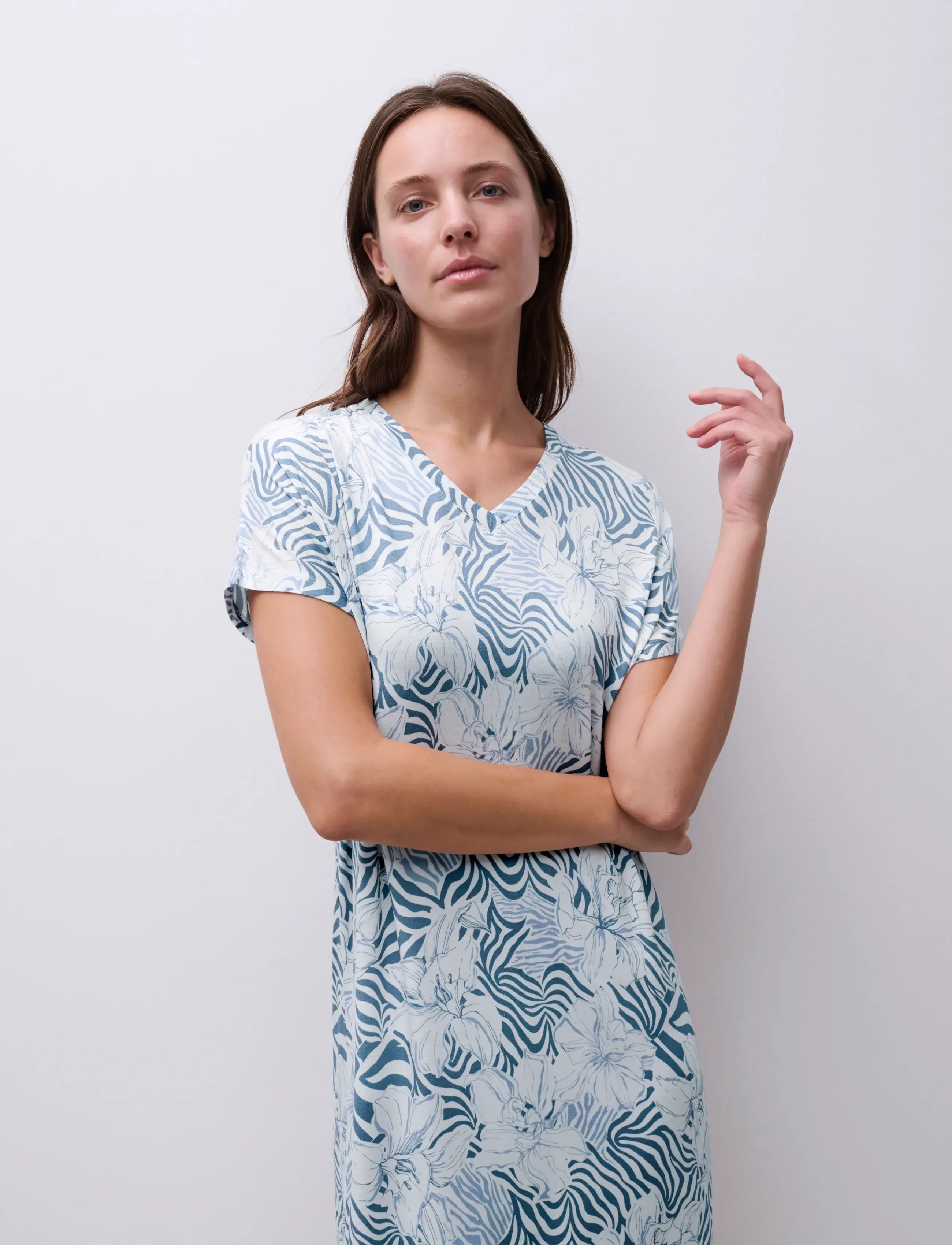 Femilet - Loraine Nightgown LS - natkjoler - pastel flowers - 3
