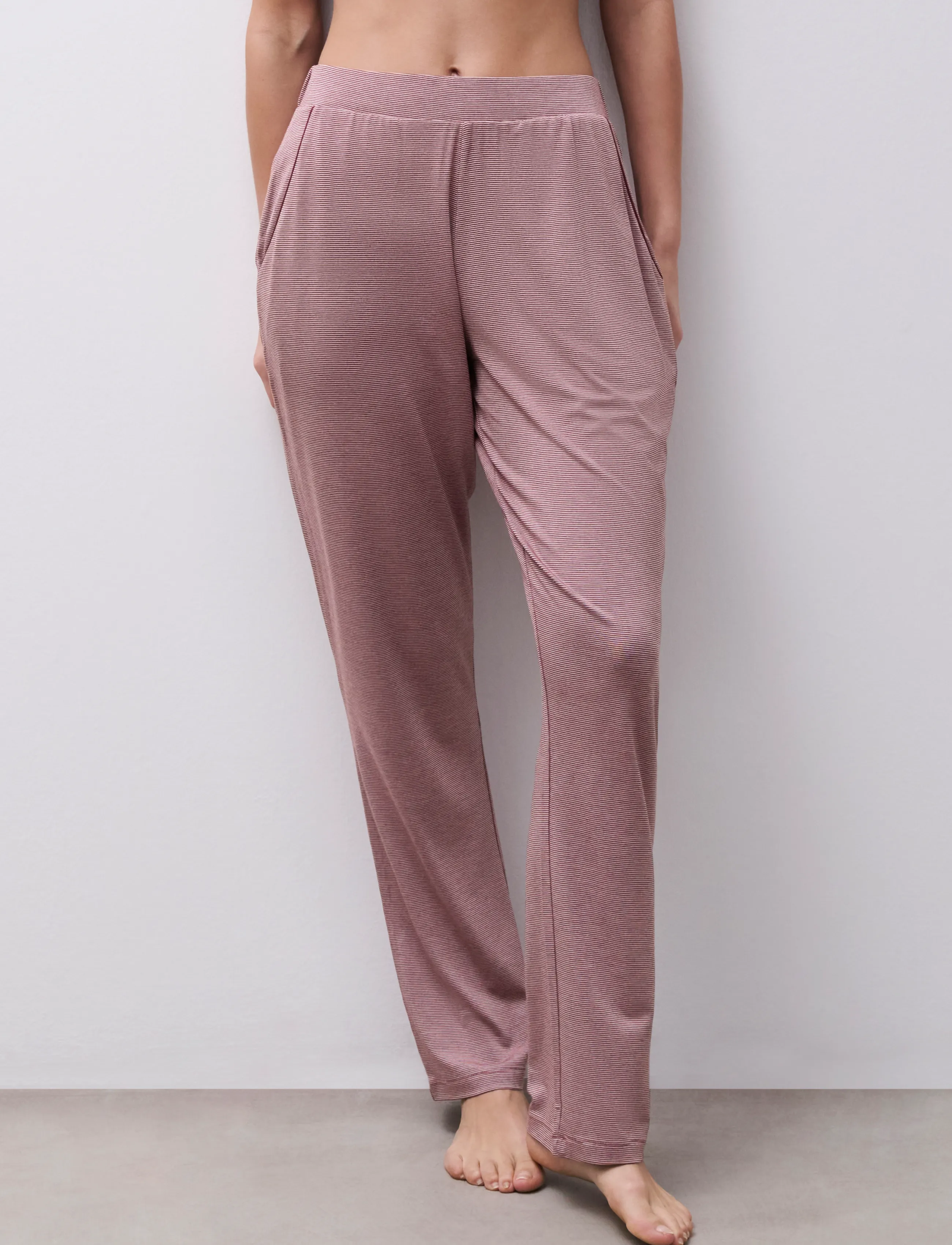 Femilet - Chelsea Long pants - natbukser - zephyr / bitter chocolate - 2