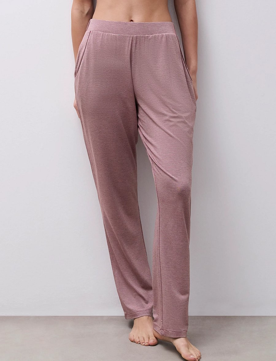 Femilet - Chelsea Long pants - natbukser - zephyr / bitter chocolate - 2