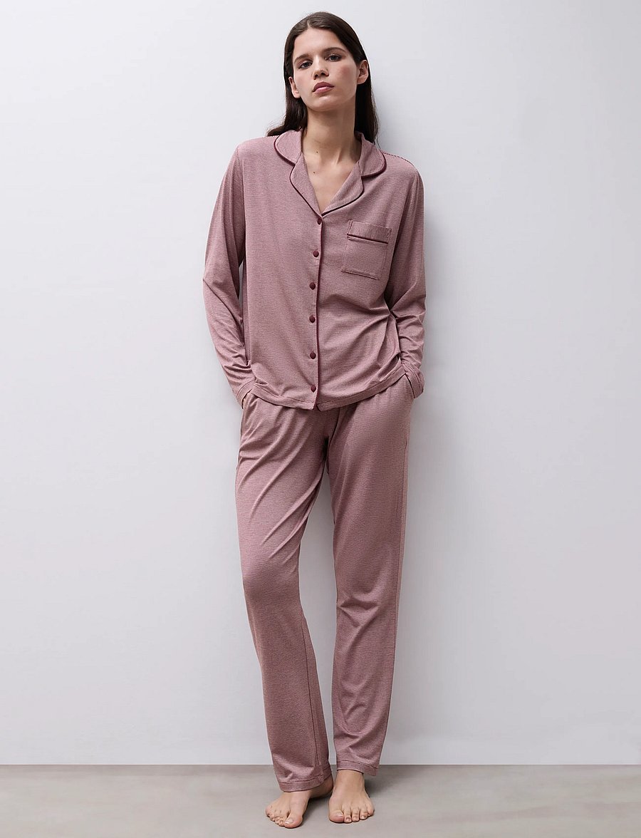 Femilet - Chelsea Long pants - natbukser - zephyr / bitter chocolate - 3