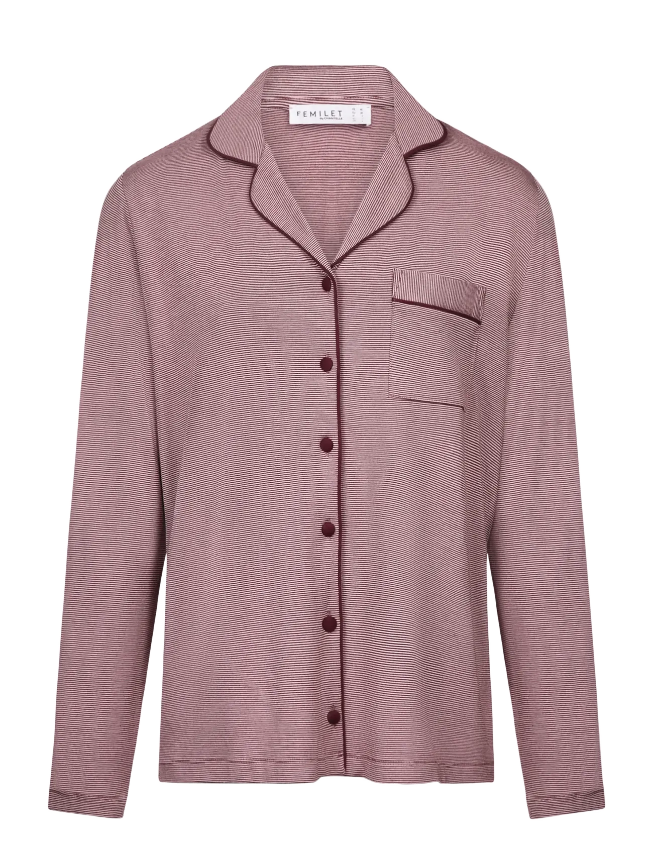 Femilet Chelsea Top LS - Femilet - ZEPHYR / BITTER CHOCOLATE / pink/rose