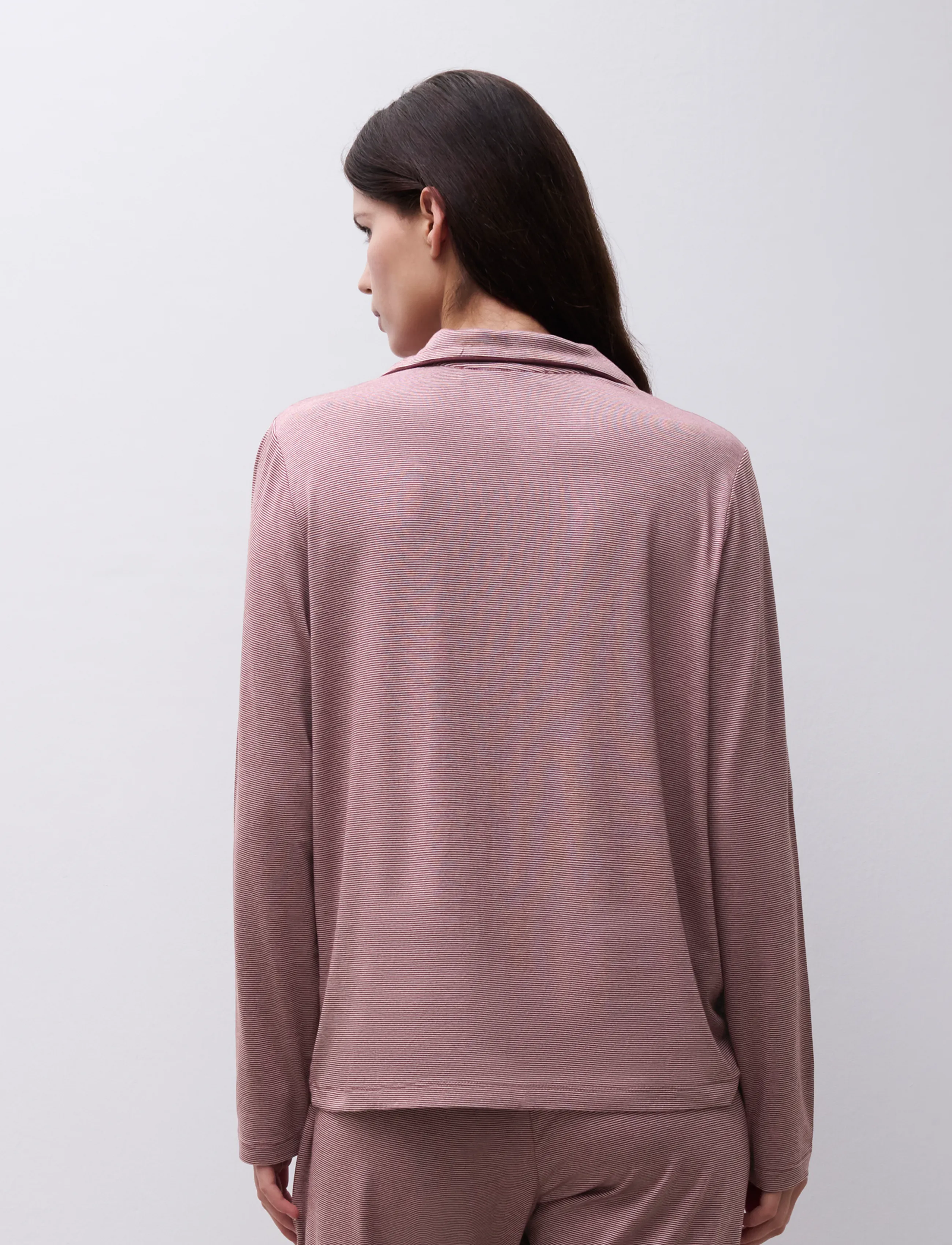 Femilet - Chelsea Top LS - overdele - zephyr / bitter chocolate - 4
