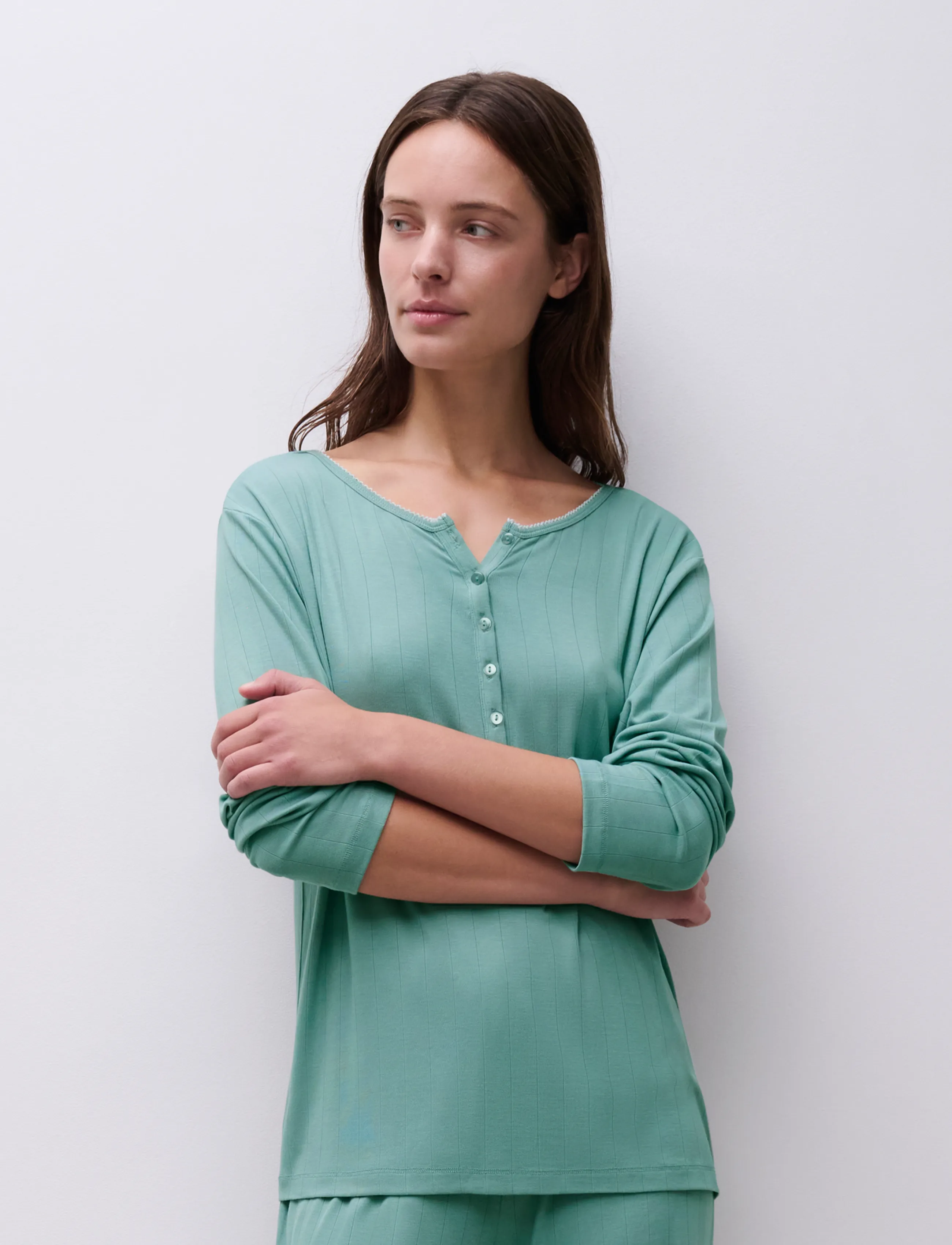 Femilet - Sandra Top LS - pullover - oil blue - 3