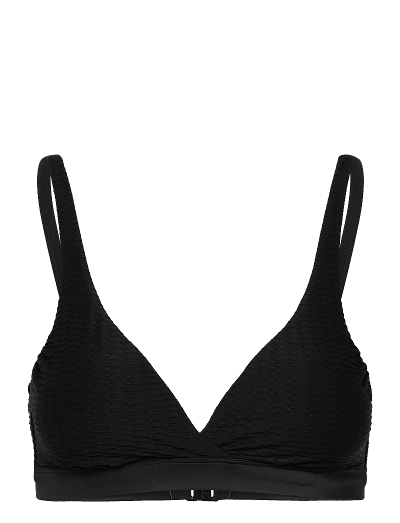 Femilet - BONAIRE Wirefree plunge t-shirt bra - trekantsbikinier - black - 1