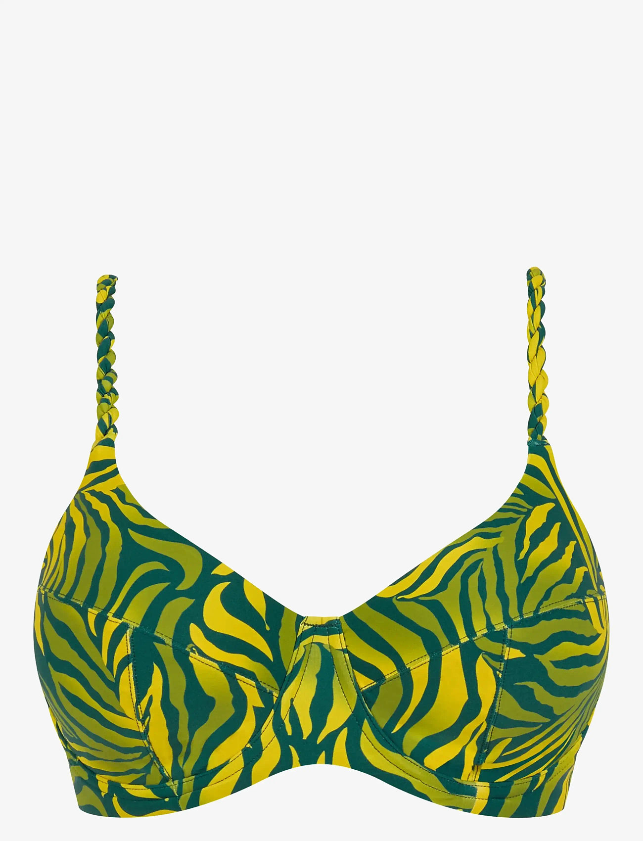 Femilet - Tidra Bikini Covering underwired bra - wired bikinitops - yellow jungle - 1