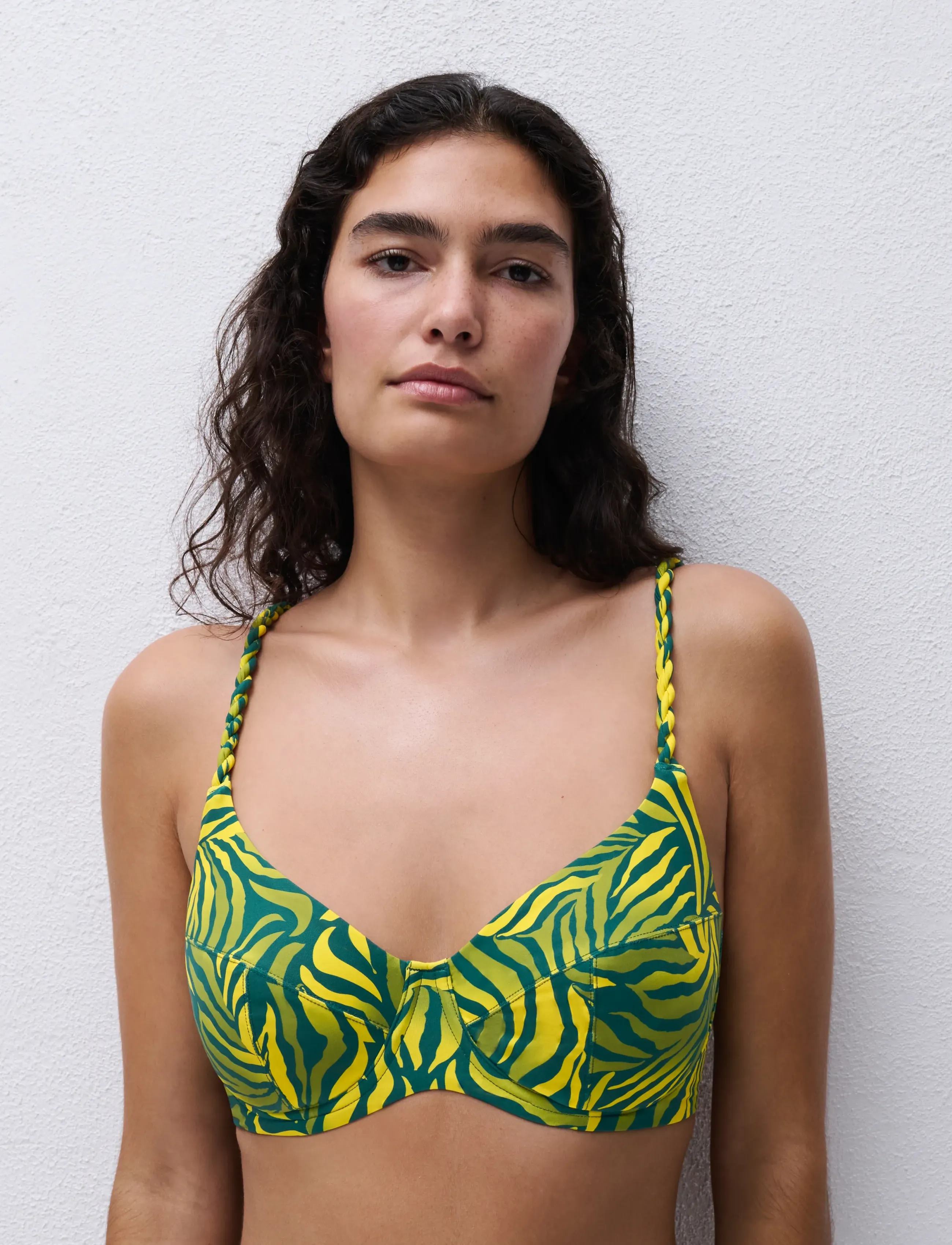 Femilet - Tidra Underwired - bikinitopp med spiler - yellow jungle - 4