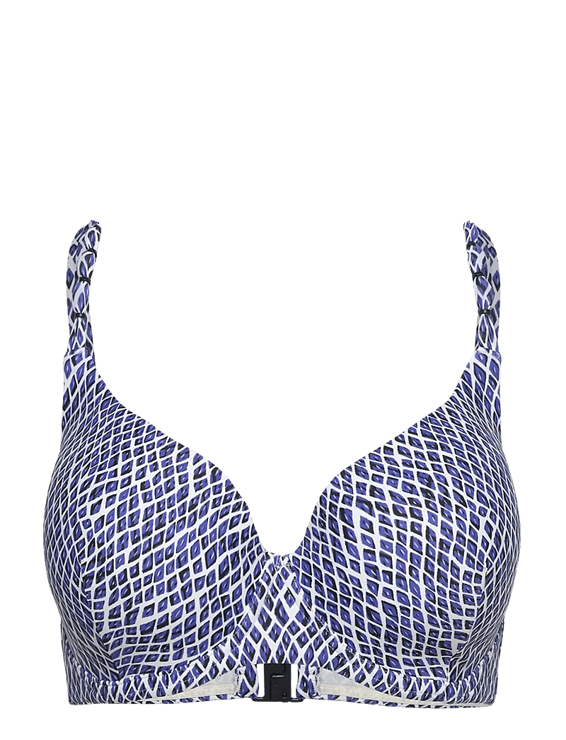 Femilet - TIDRA T-shirt bra - bikinitoppe med bøjle - blue reptile - 1