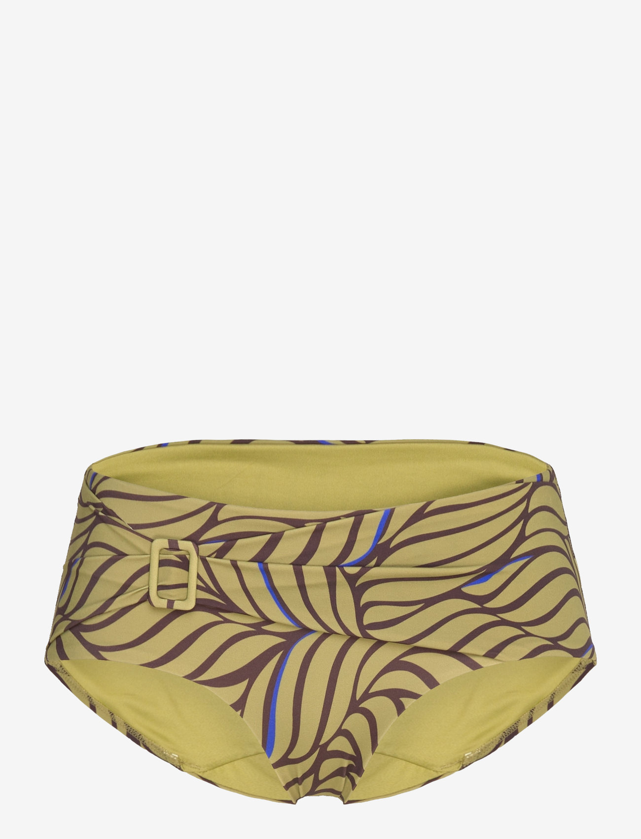 Femilet - Rivero Bikini Full brief - højtaljede bikinitrusser - coffee leaves - 1