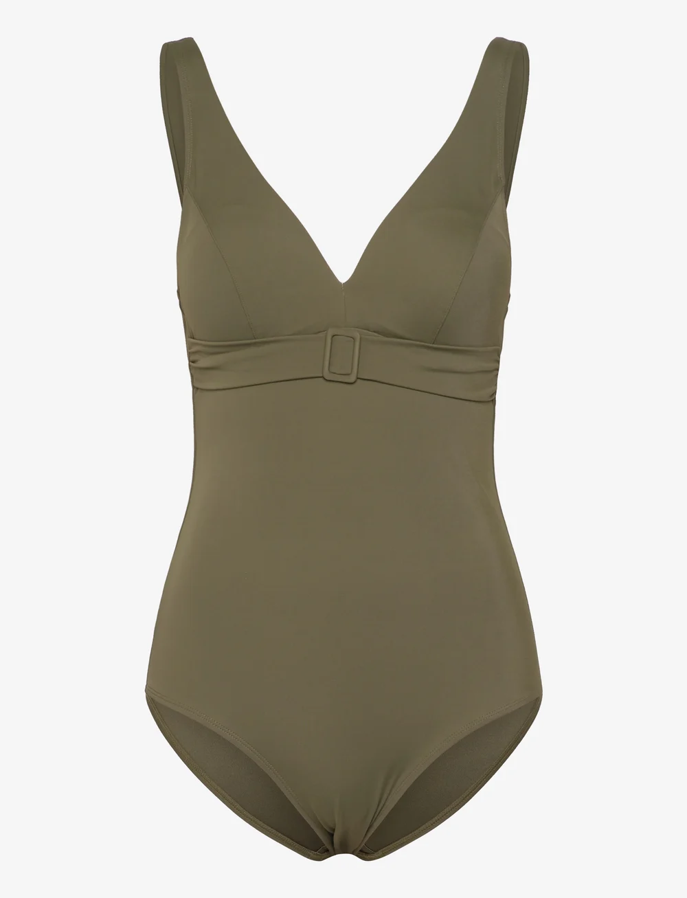 Femilet - RIVERO Wirefree plunge t-shirt swimsuit - trikood - khaki - 1