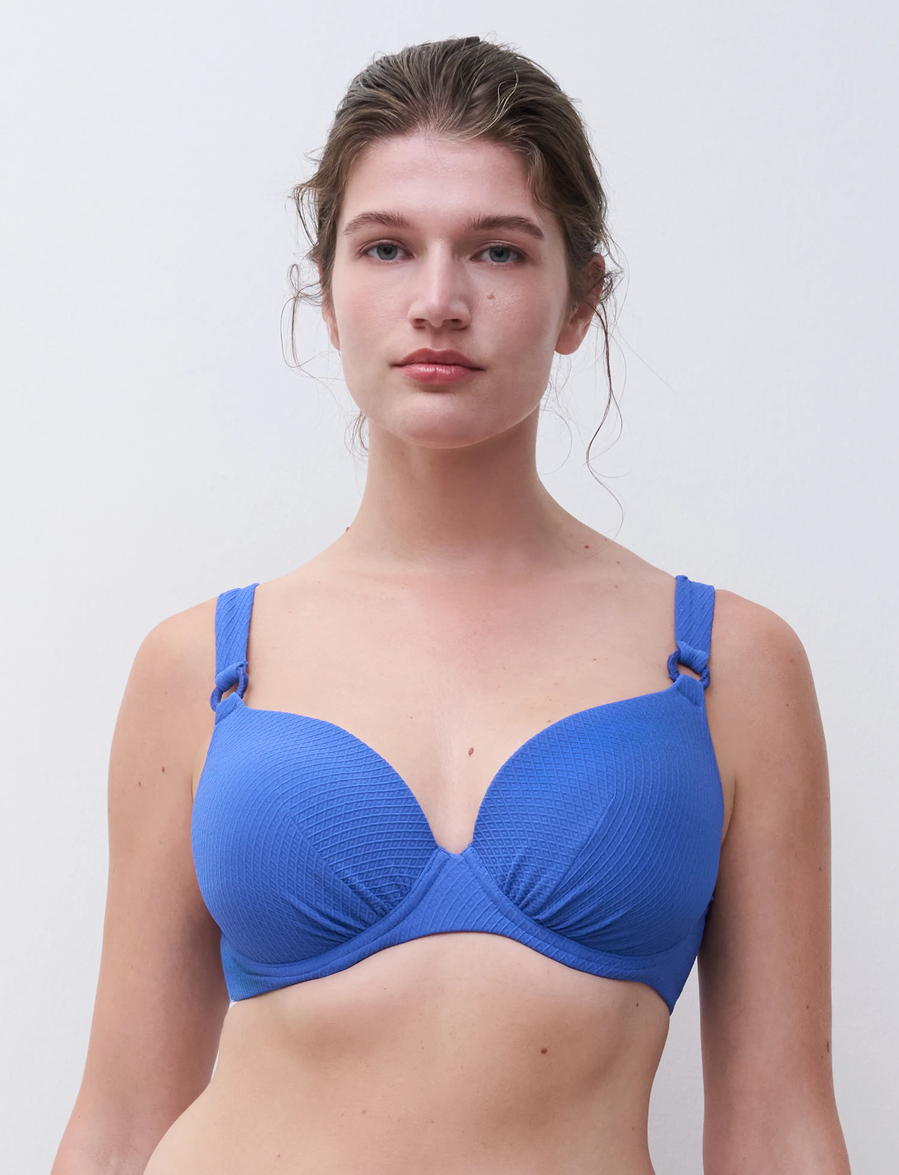 Femilet Navarino T-Shirt Underwired, F x 75, Blue, Bikinitoppe > Bikinitoppe Med Ledning, Dame