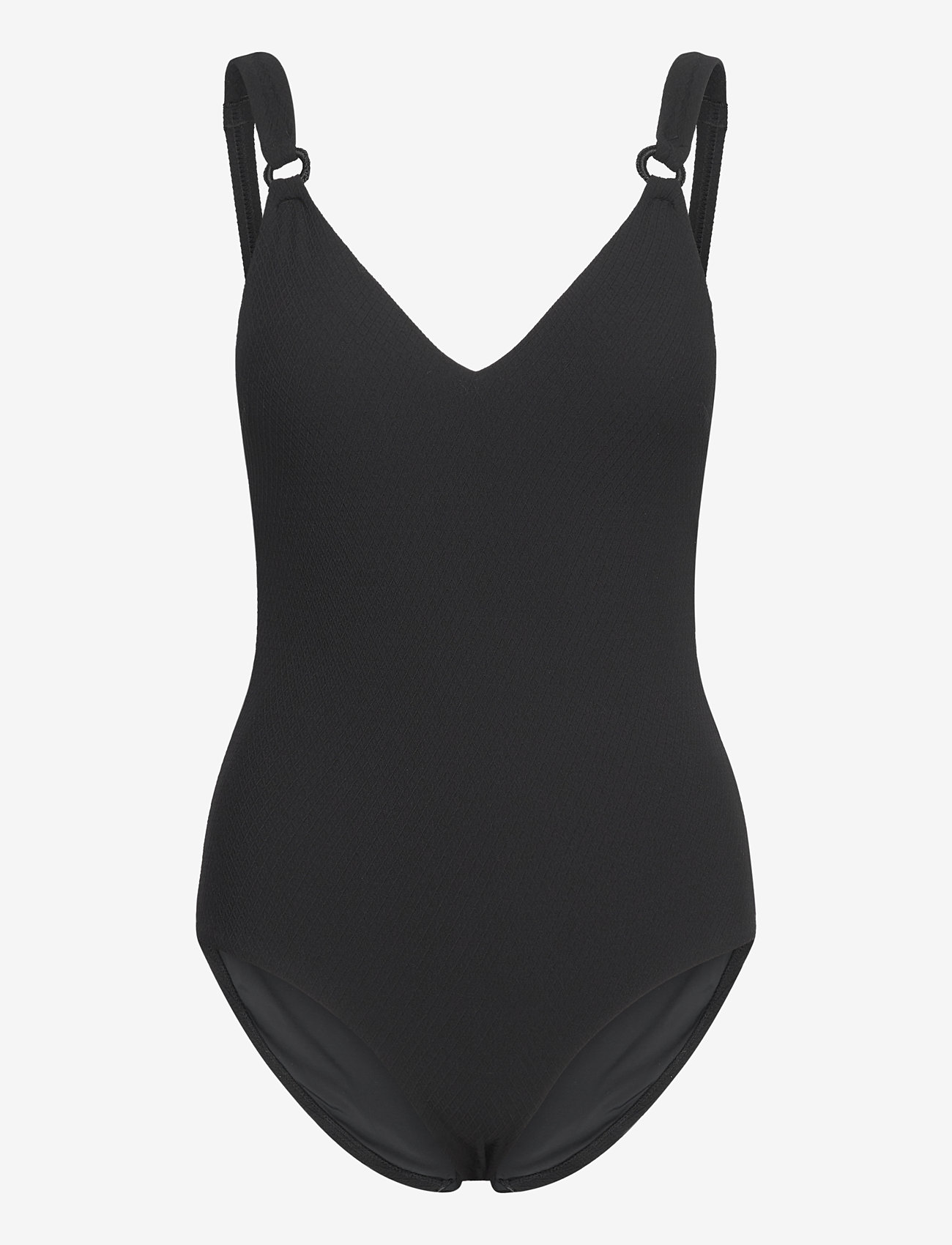 Femilet - NAVARINO Wirefree covering t-shirt swimsuit - badeanzüge - black - 1