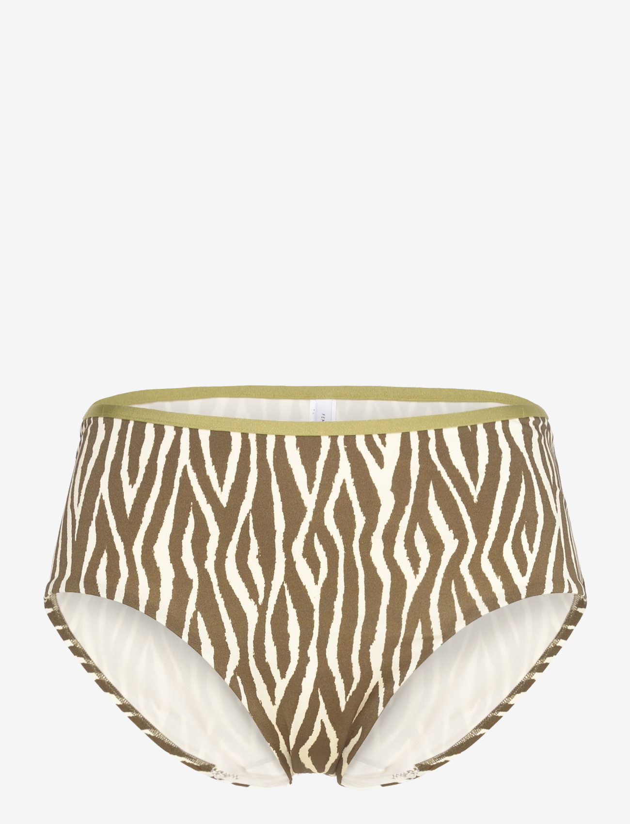 Femilet - SIFNOS Full brief - højtaljede bikinitrusser - green safari - 1