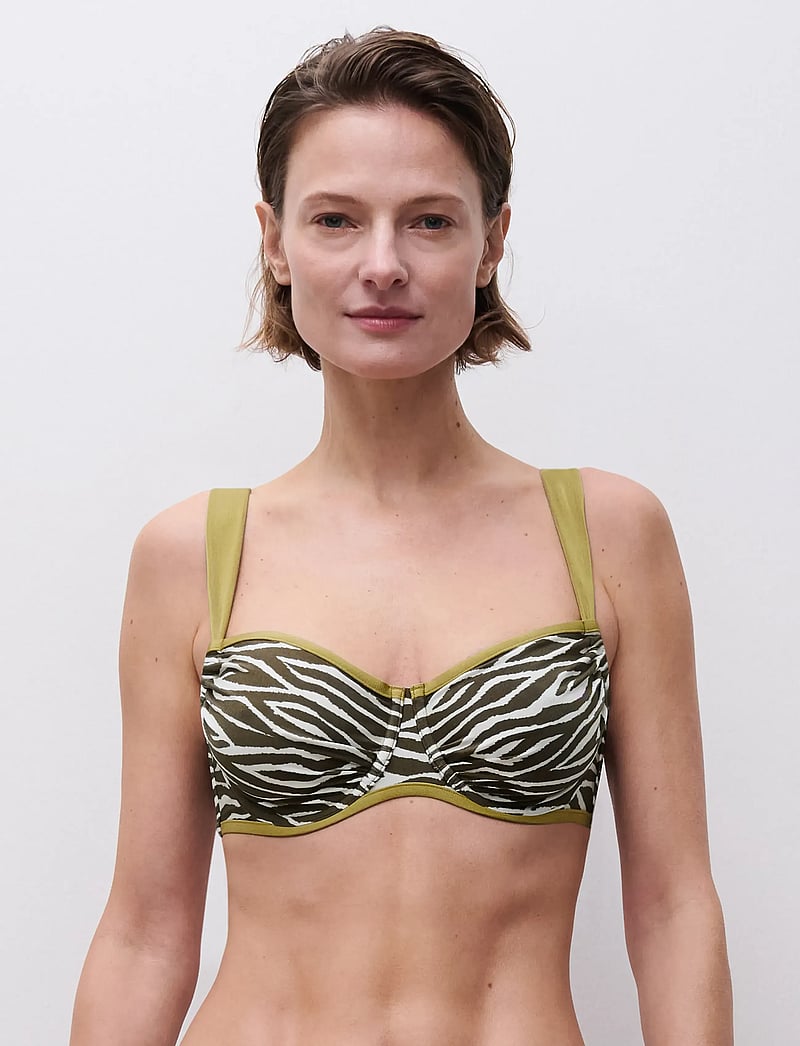 Femilet - SIFNOS Covering underwired bra - bikinitoppe med bøjle - green safari - 3