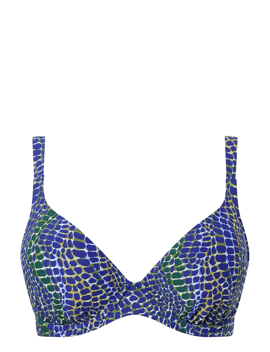 Femilet - Taula T-Shirt Underwired - bikini-oberteile mit bügel - blue snake - 1