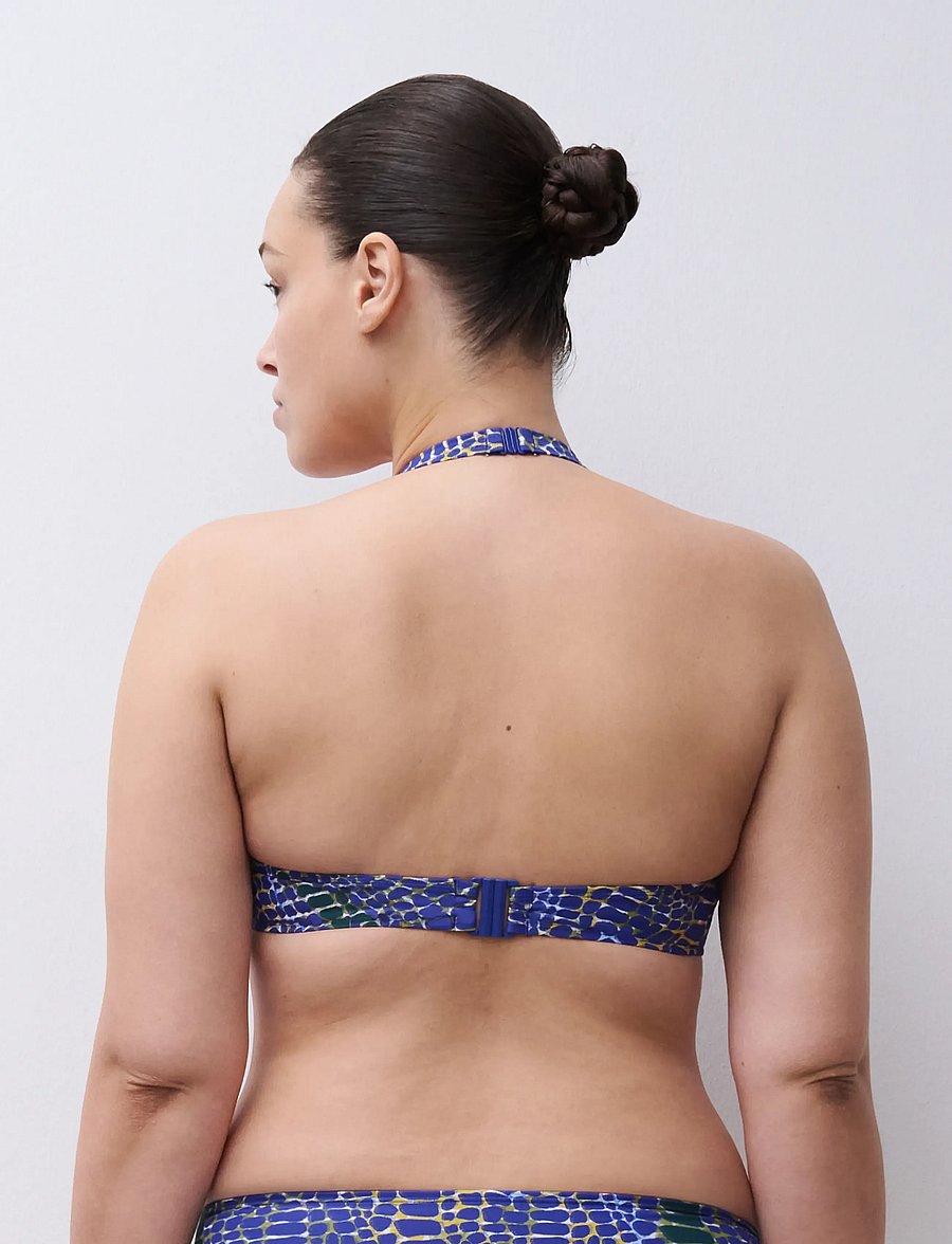 Femilet - Taula T-Shirt Underwired - bikini-oberteile mit bügel - blue snake - 4