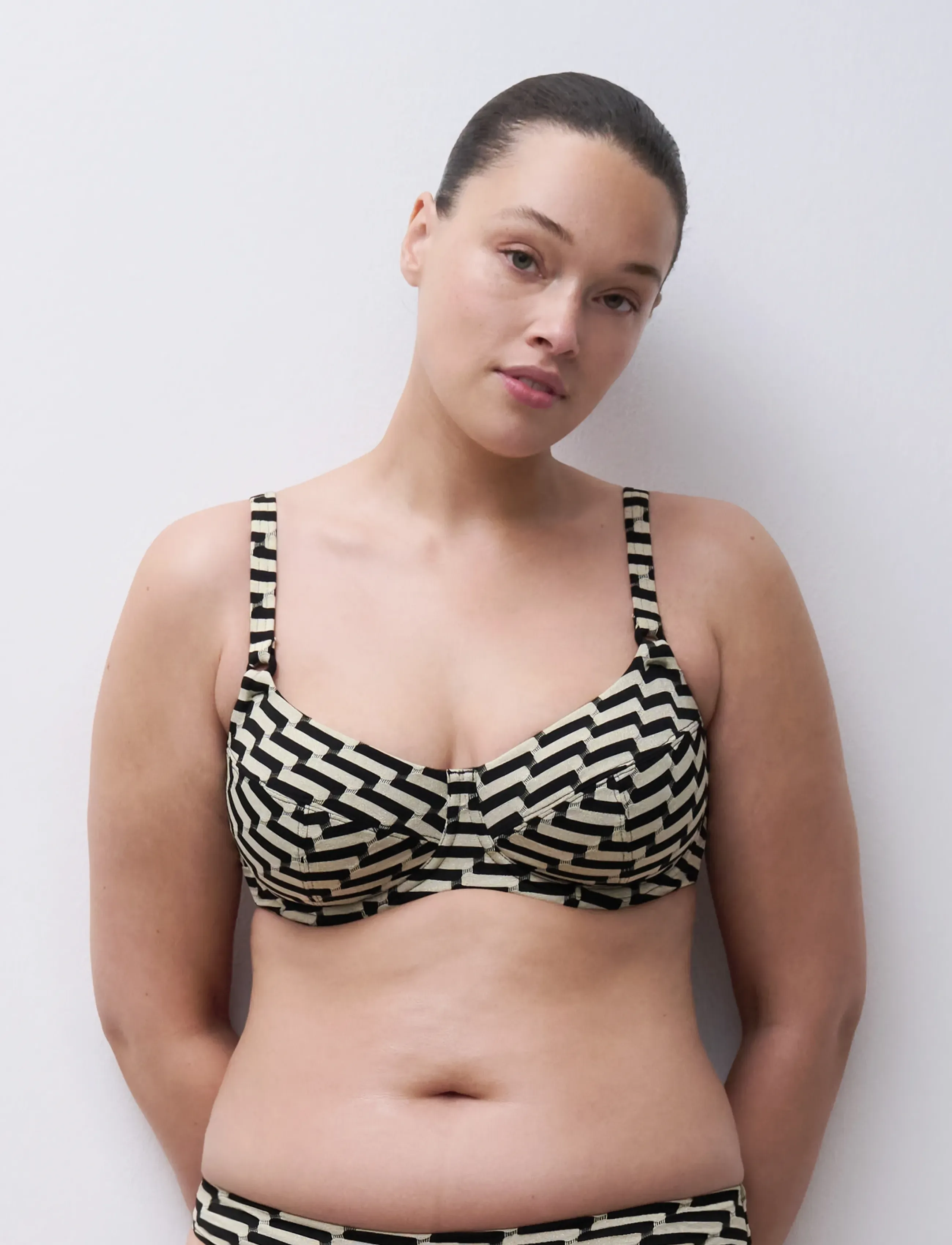 Femilet - Santosa Underwired - wired bikinitops - golden black - 2