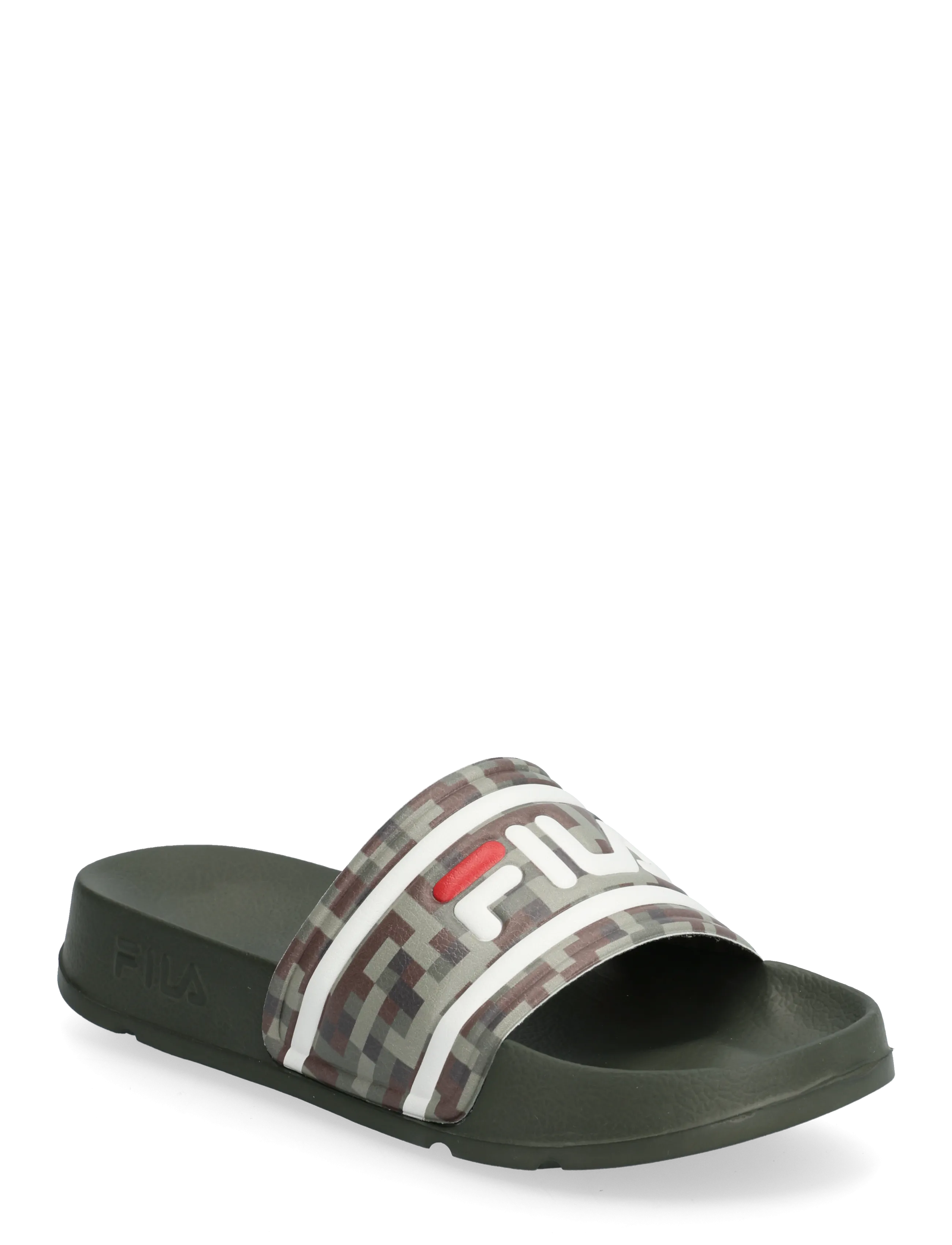 FILA MORRO BAY PRT slipper kids - Shoes - OLIVE NIGHT / khaki/green