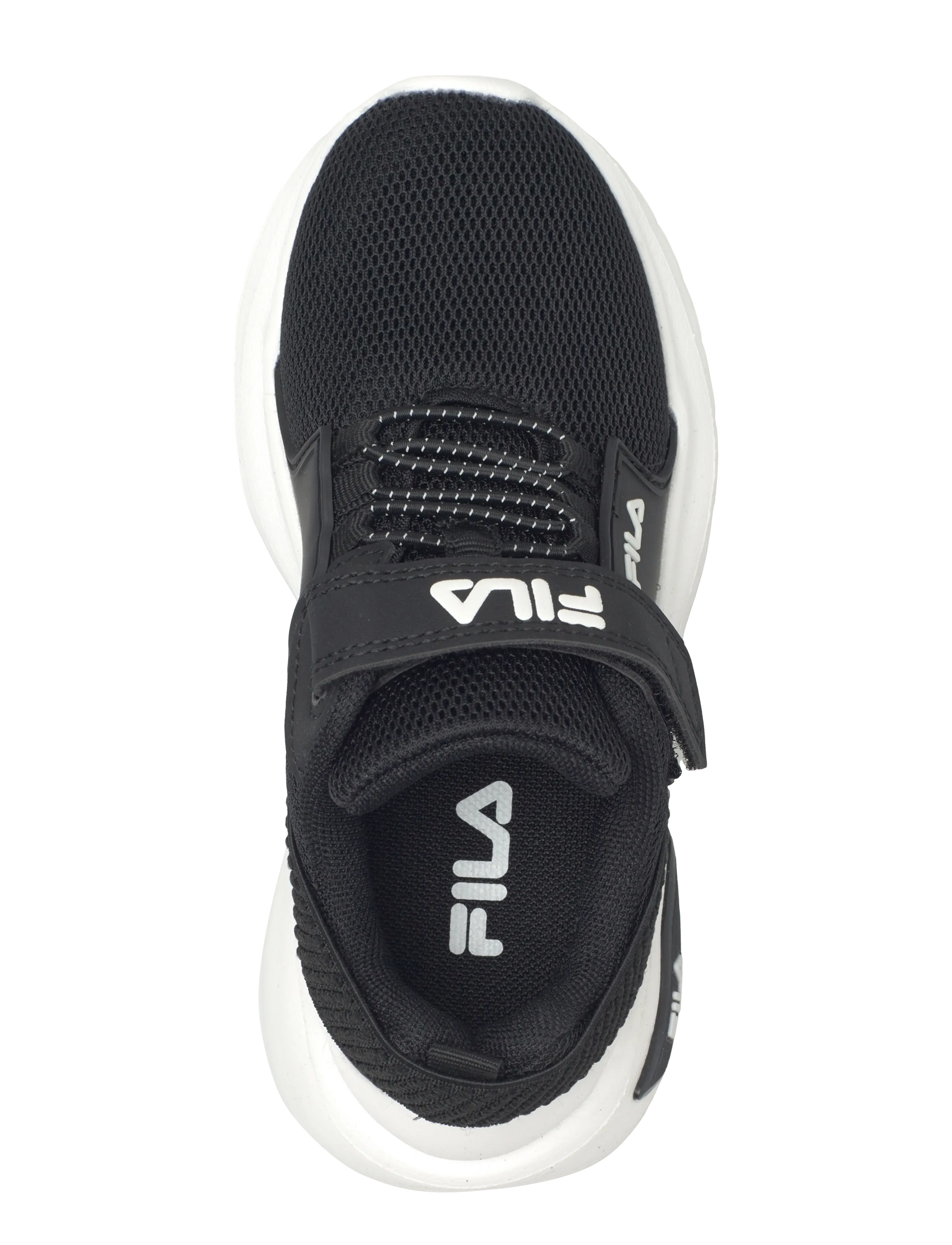 FILA - FILA UPSPARK velcro kids - lave sneakers - black-white - 3