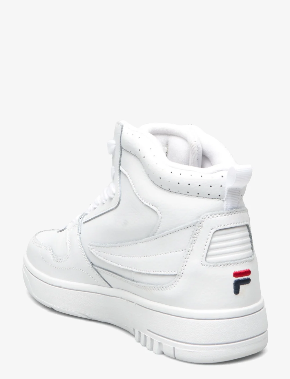 Black and white sales high top filas