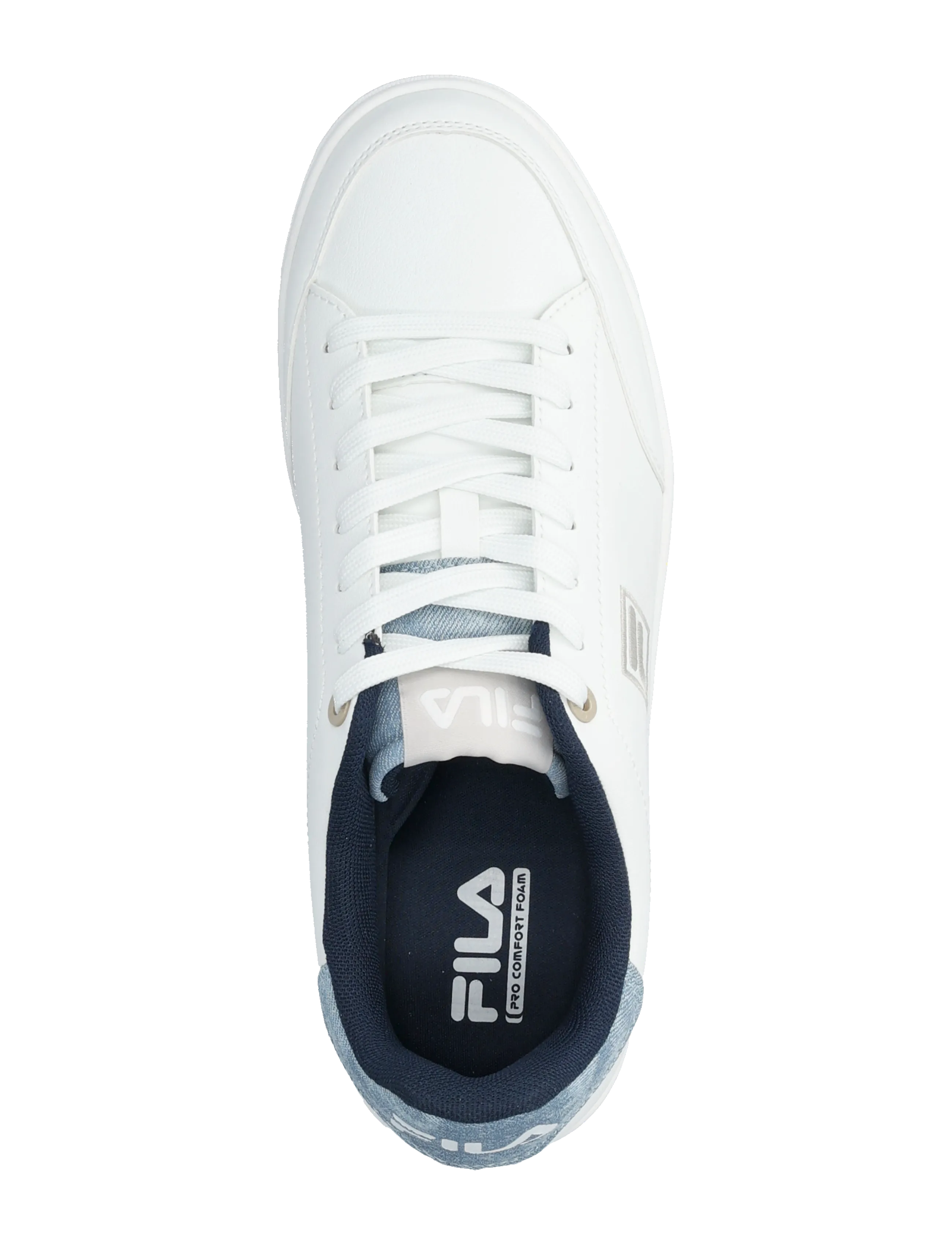 FILA - COURTBAY F - baskets basses - white-gray violet-fila navy - 3