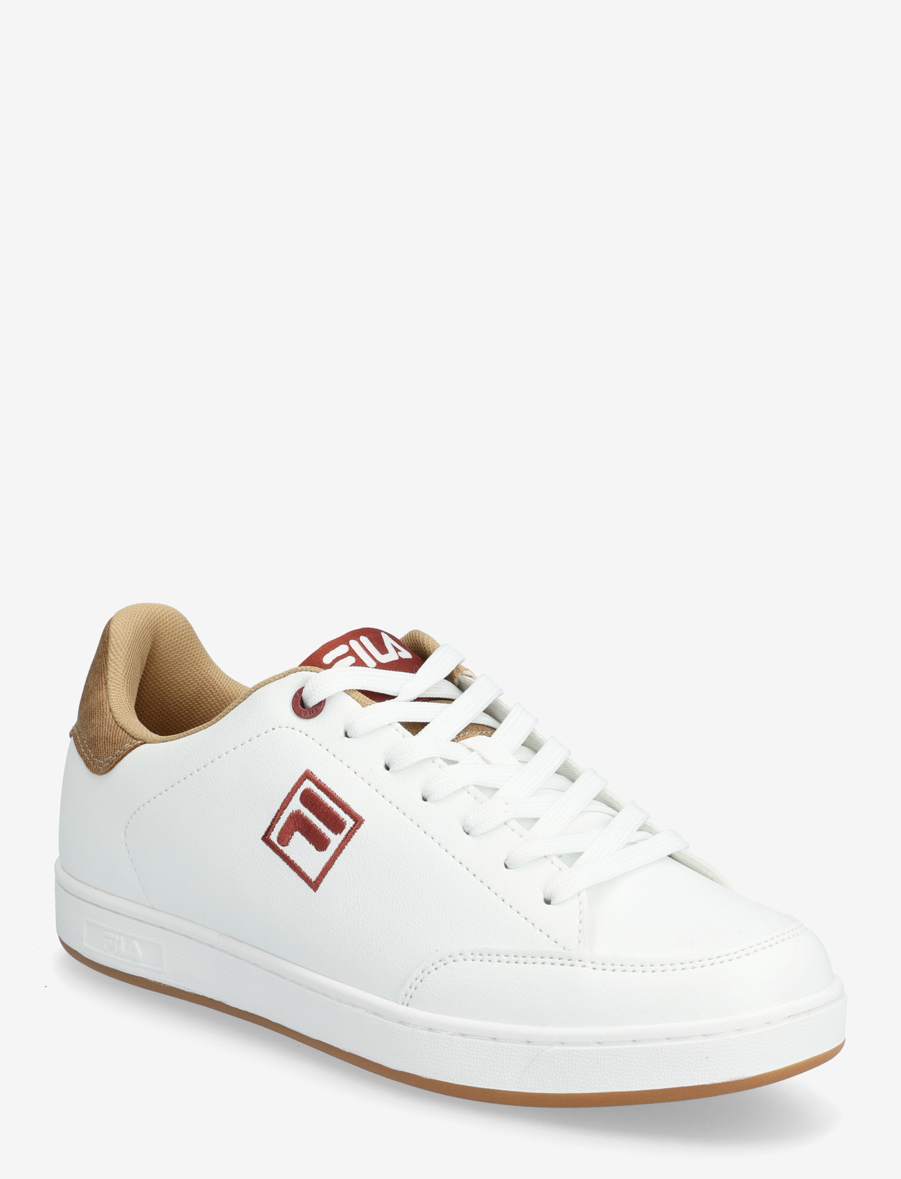 FILA - COURTBAY F - lave sneakers - white-lattÈ - 0