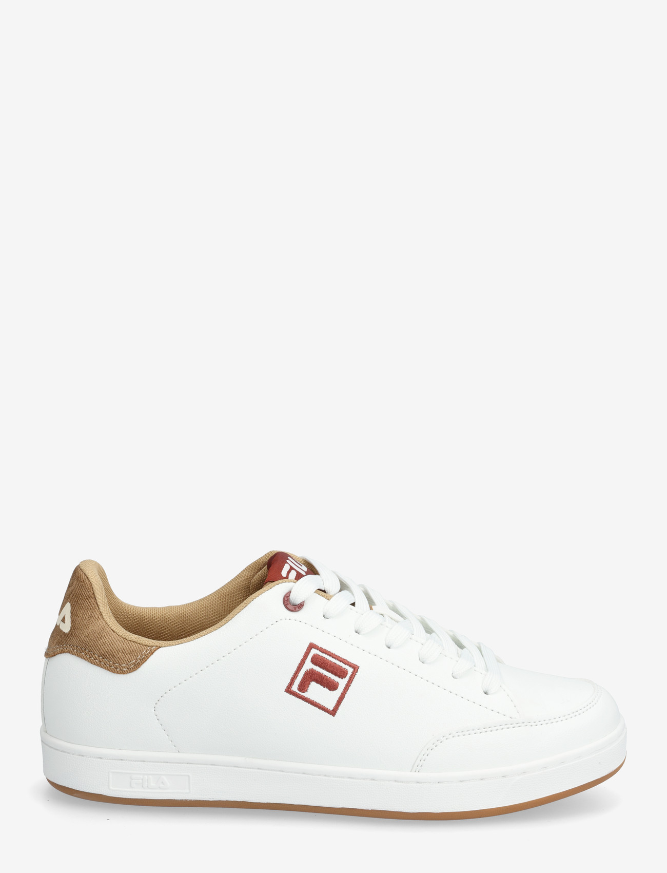 FILA - COURTBAY F - lave sneakers - white-lattÈ - 1