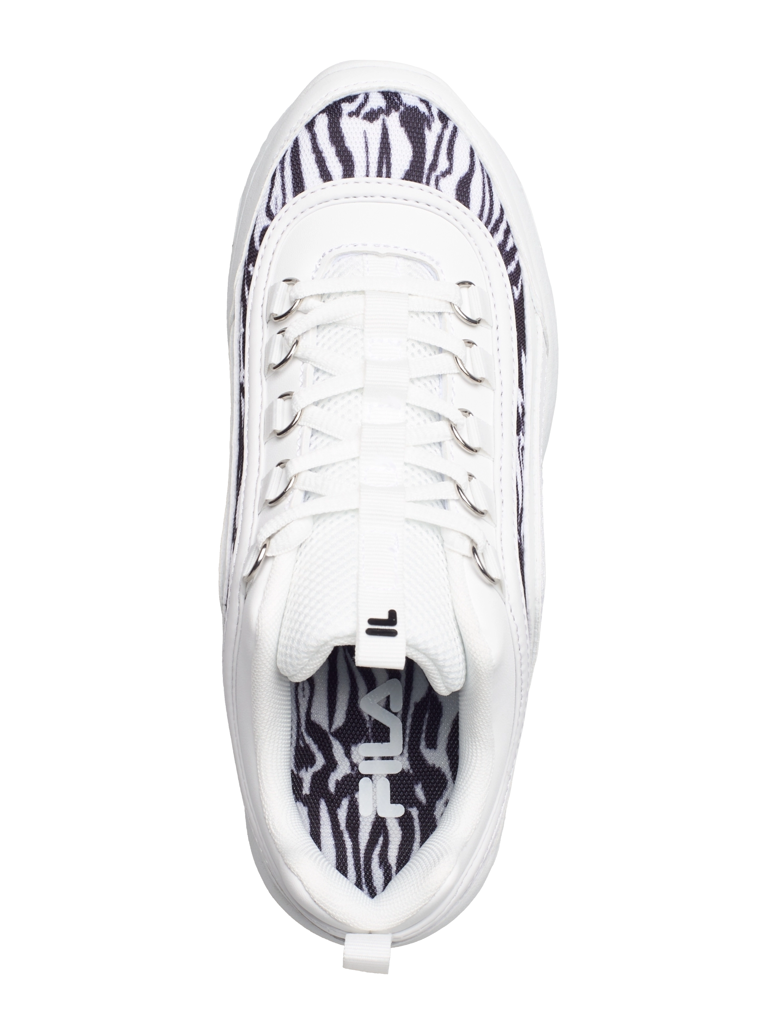 FILA - STRADA A teens - white-black - 3