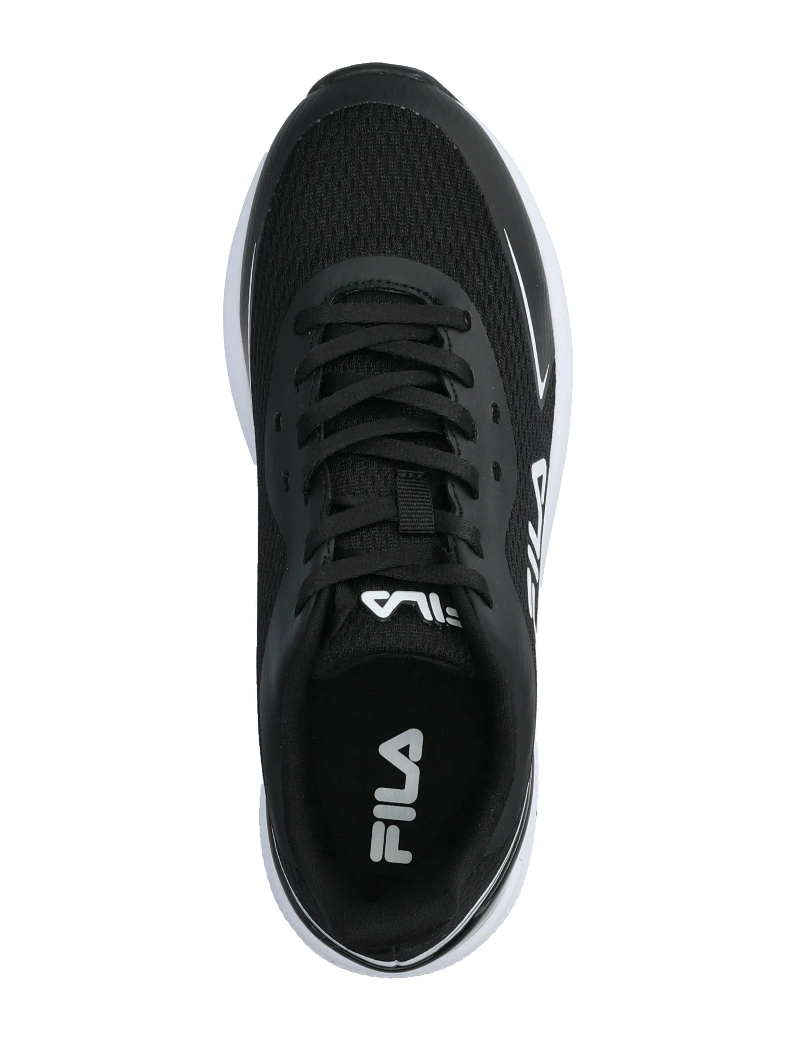 FILA - CRUSHER teens - gode sommertilbud - black-white - 3