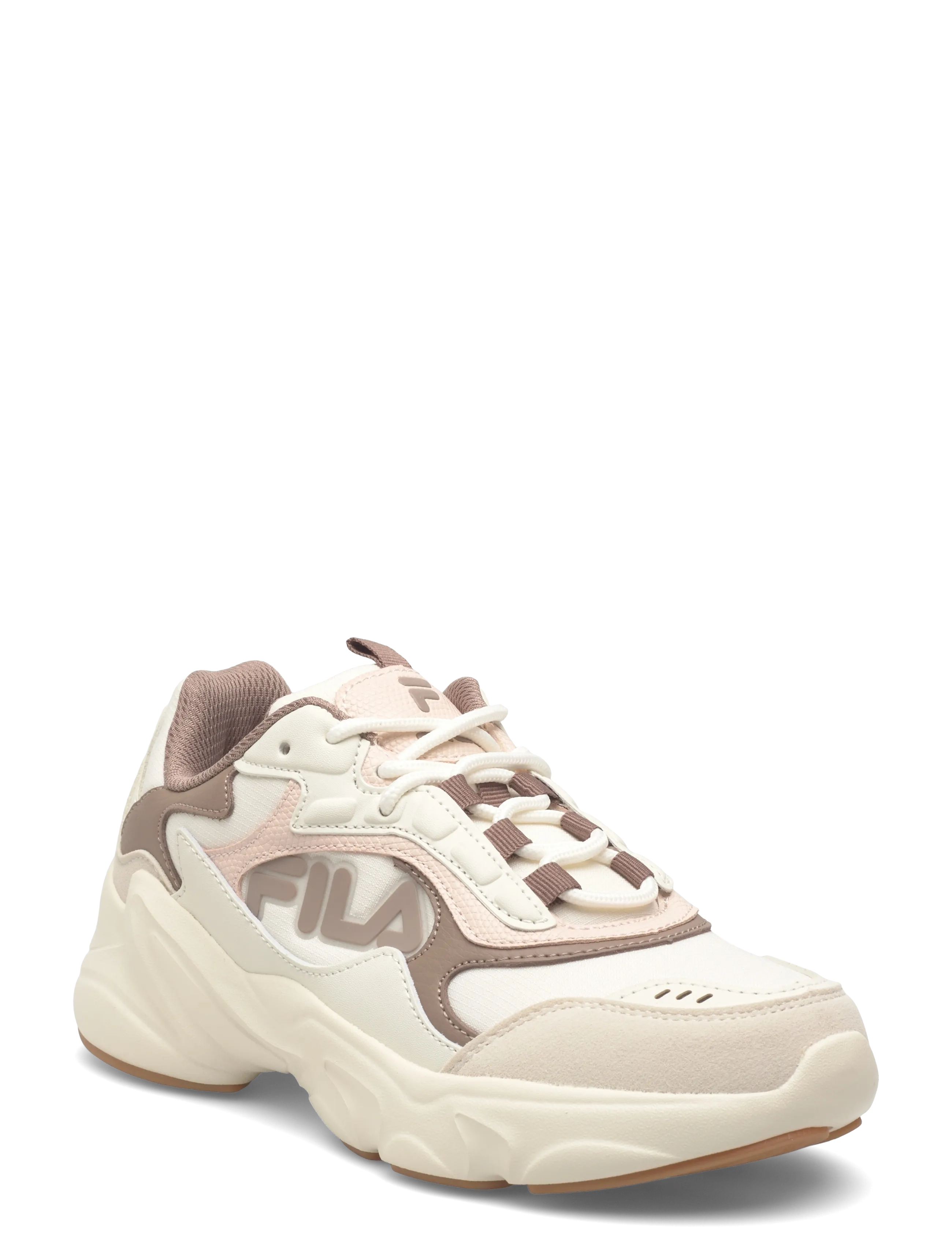 FILA COLLENE LOGO teens - Sneakers - TURTLEDOVE-WHITE / beige