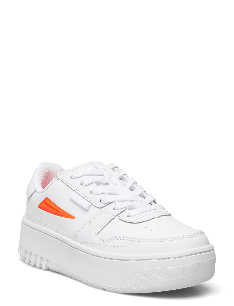 FILA - FXVENTUNO PLATFORM wmn - låga sneakers - white-fiery coral - 0