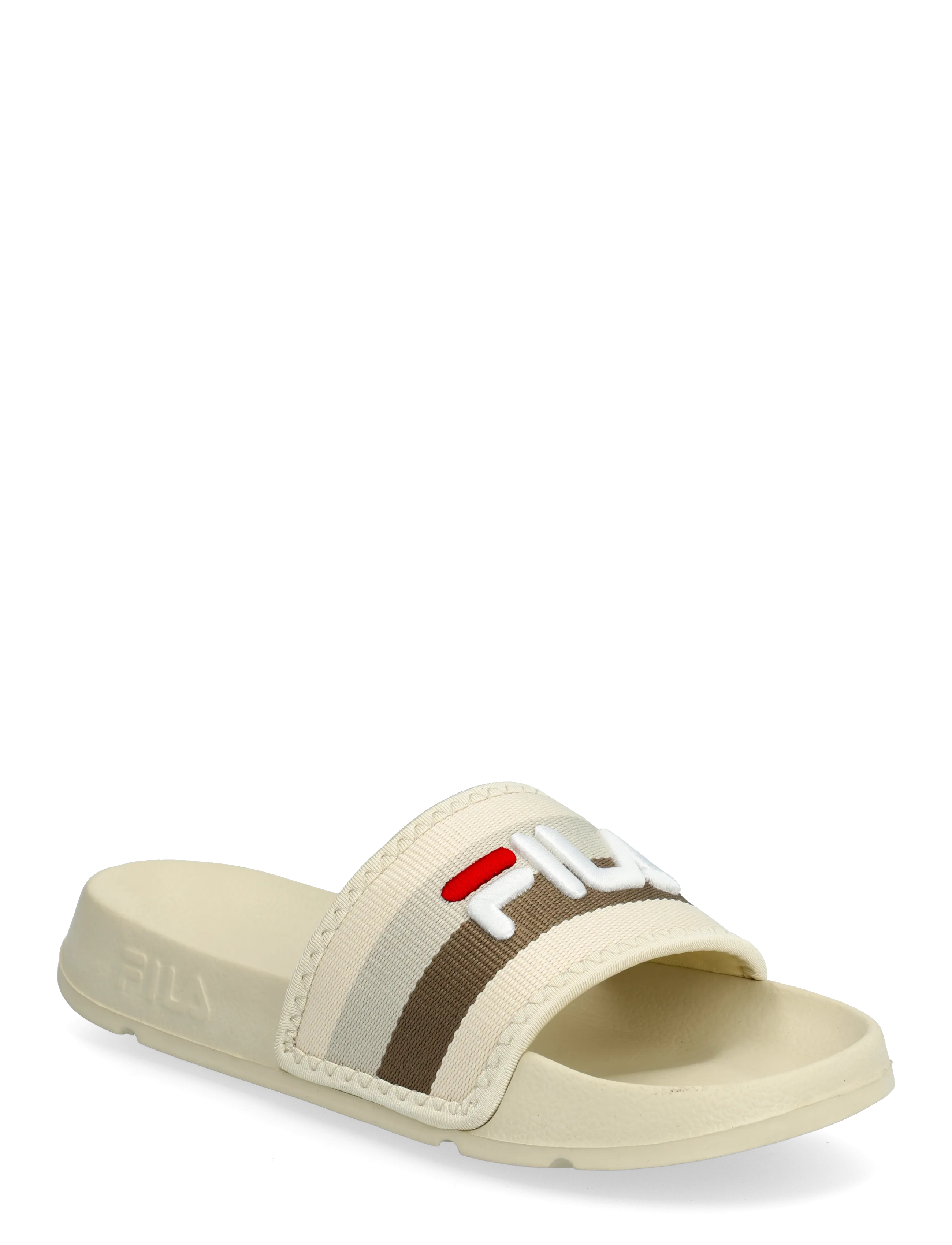 FILA MORRO BAY STRIPES slipper wmn - Sko - OYSTER GRAY / cream