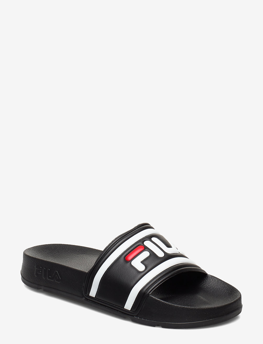 Black fila sandals shop