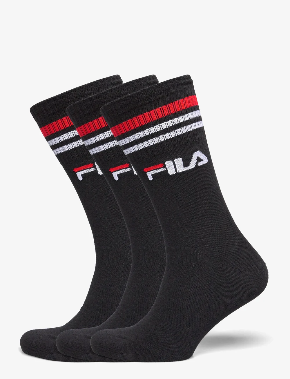 FILA Socks - FILA 3pk Lifestyle stripes socks - träningsstrumpor - black - 0