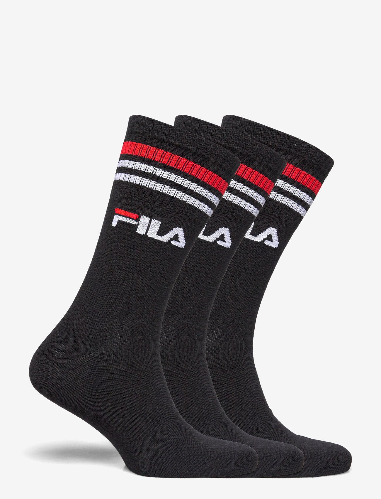 FILA Socks - FILA 3pk Lifestyle stripes socks - träningsstrumpor - black - 1