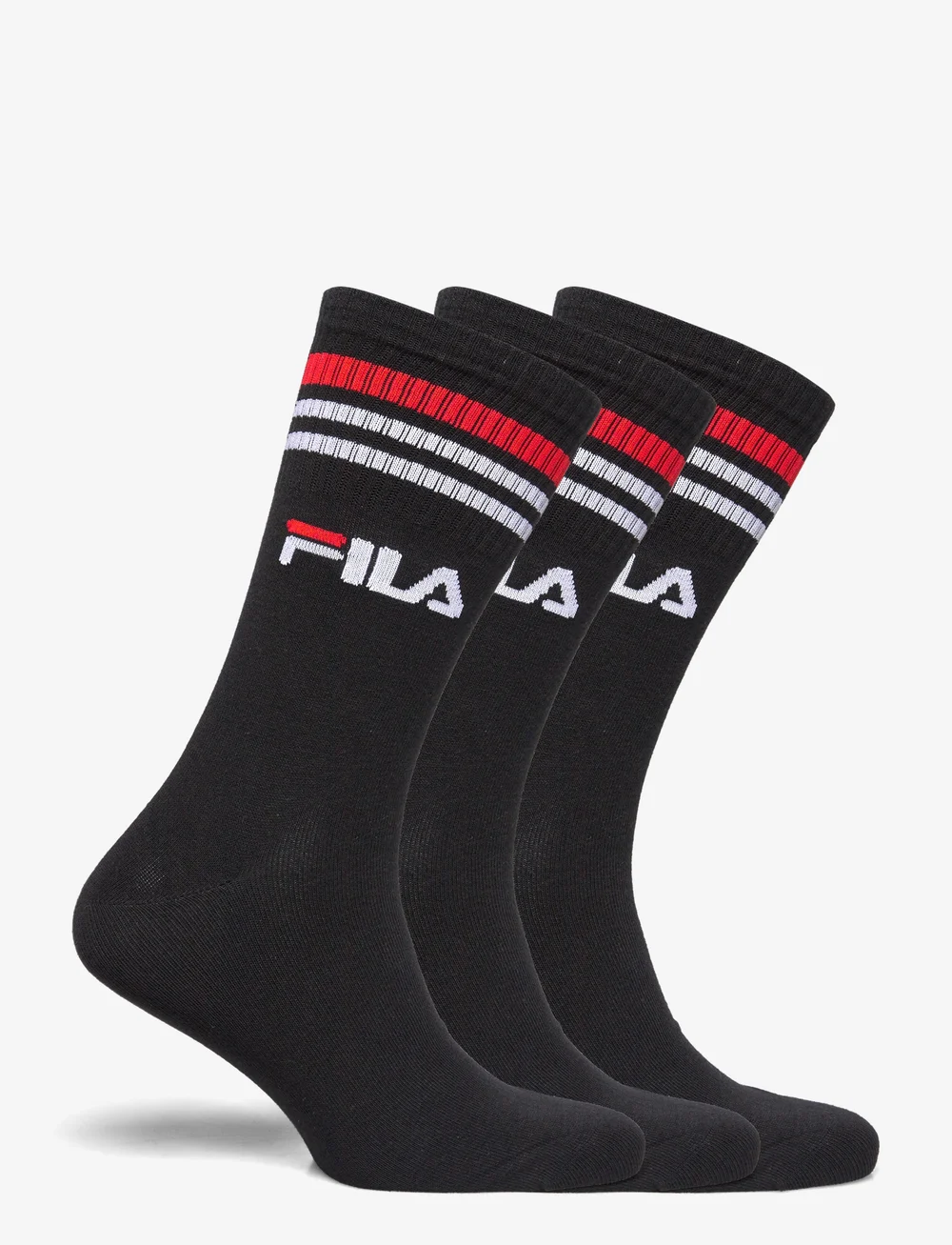 FILA Socks - FILA 3pk Lifestyle stripes socks - träningsstrumpor - black - 1