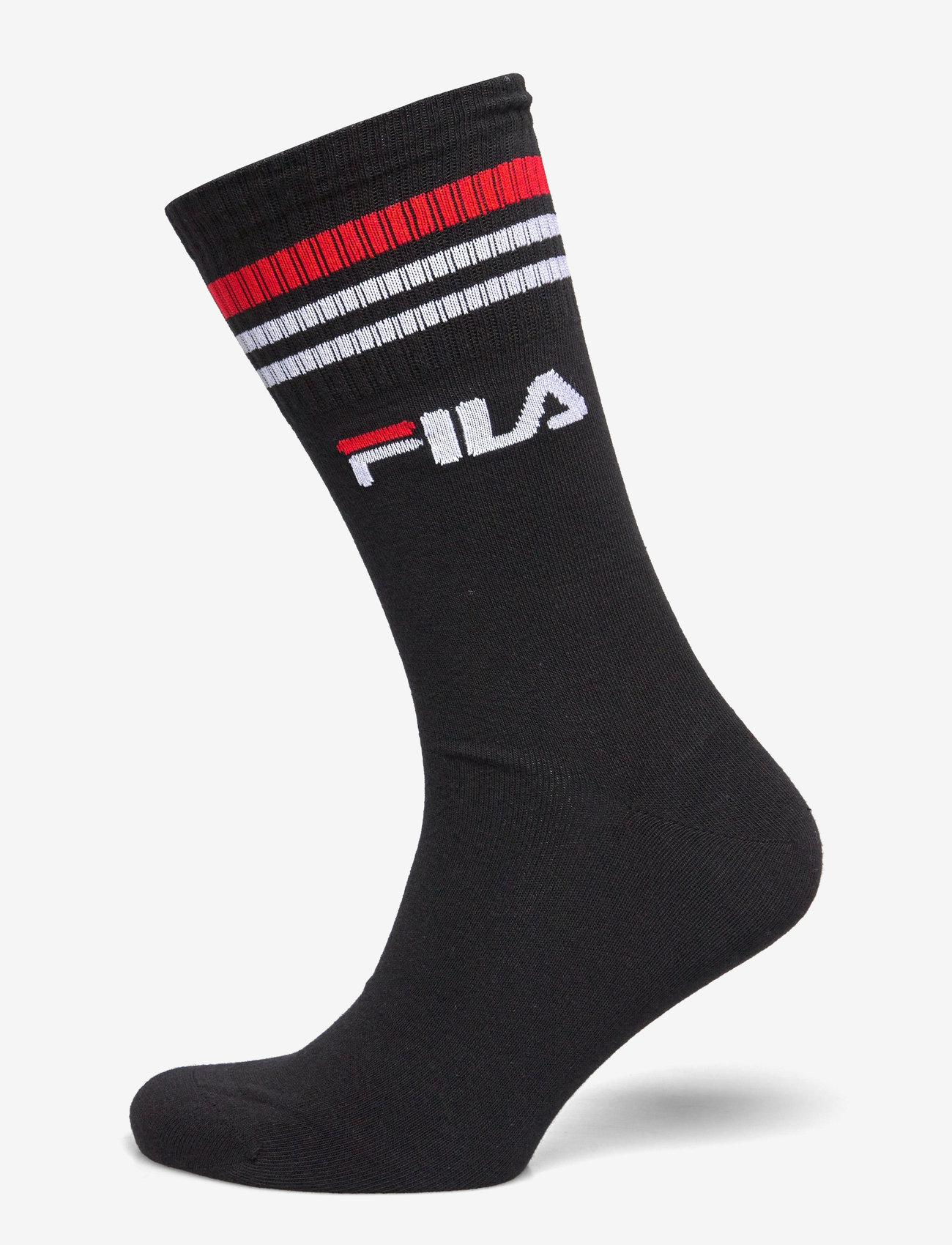 FILA Socks - FILA 3pk Lifestyle stripes socks - träningsstrumpor - black - 2