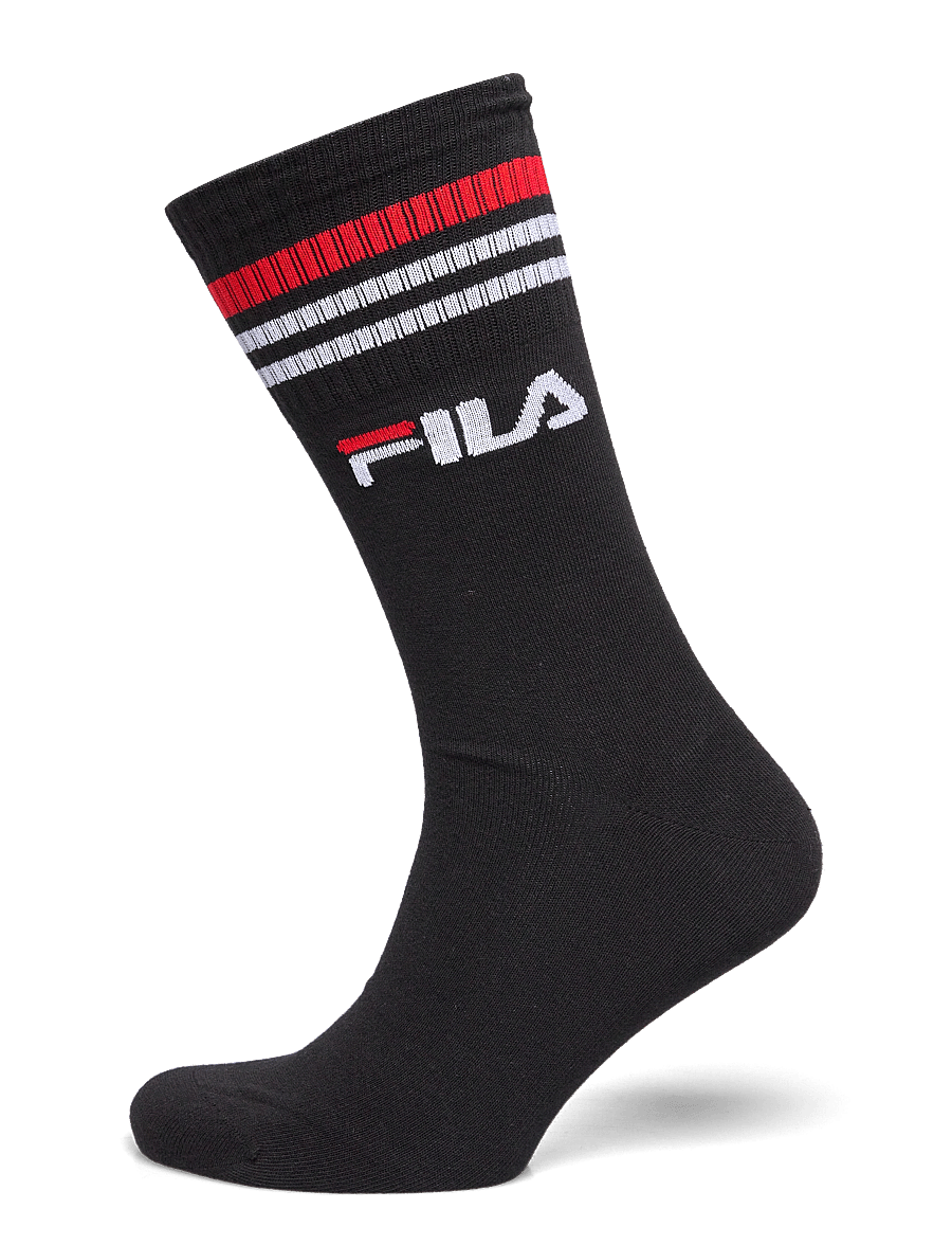 FILA Socks - FILA 3pk Lifestyle stripes socks - träningsstrumpor - black - 2
