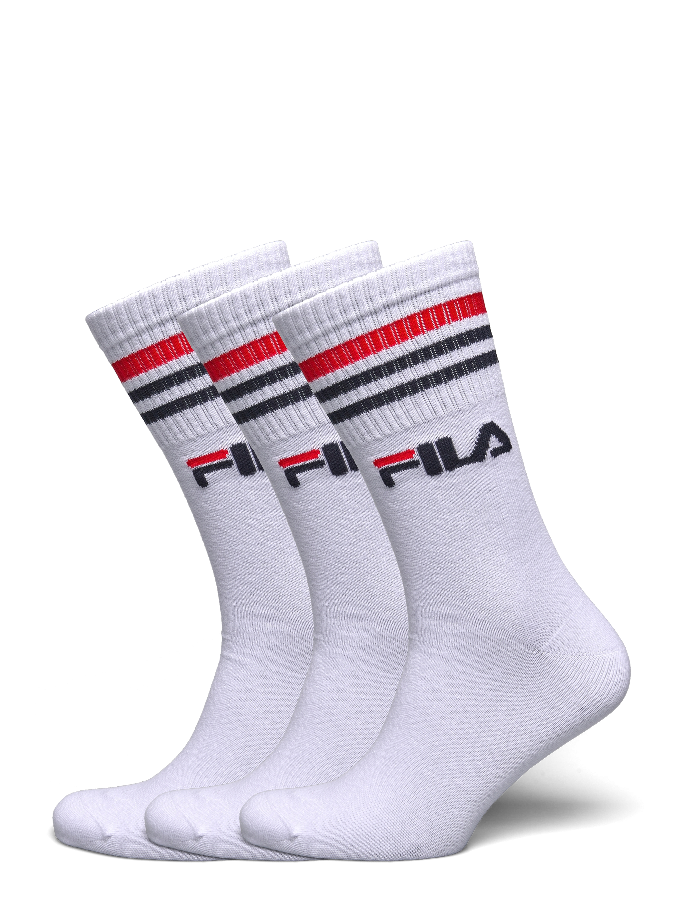 FILA Socks FILA 3pk Lifestyle stripes socks - Alusvaatteet - WHITE / white